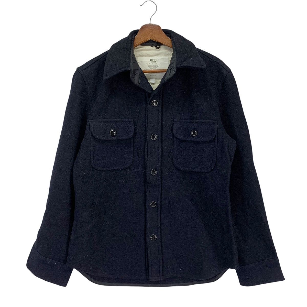 image of Vintage Cpo Jacket Fidelity Wool in Black, Men's (Size Large)