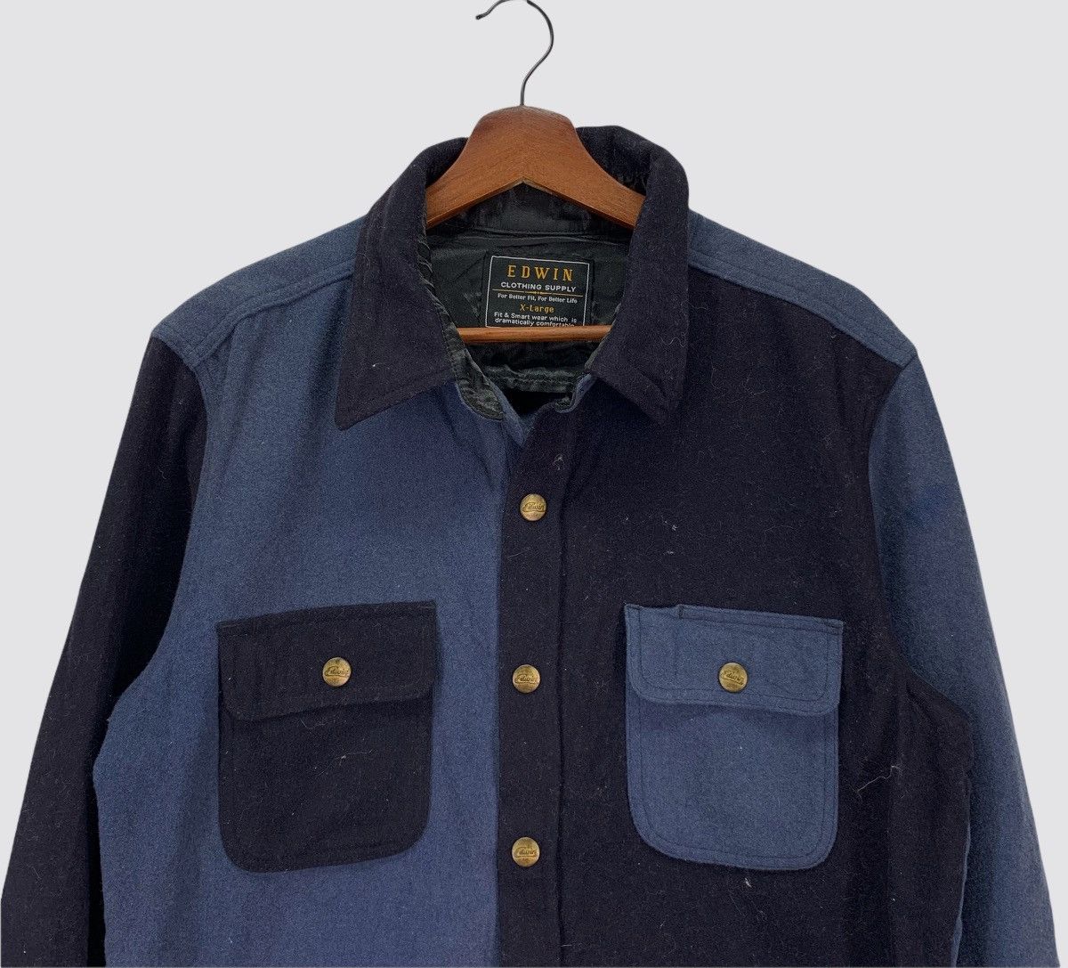 Edwin × Vintage Vintage Edwin Clothing Supply Wool Size US XL / EU 56 / 4 - 3 Thumbnail