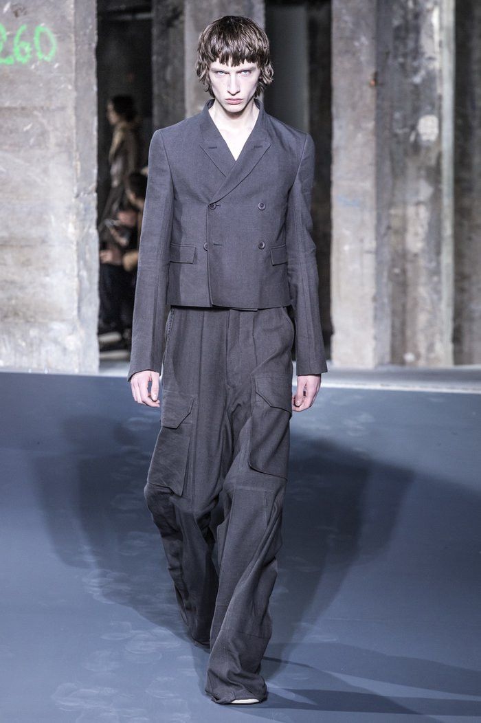 image of Rick Owens Mastodon Tailored Cargo Dark Dust Fw16, Men's (Size 32)