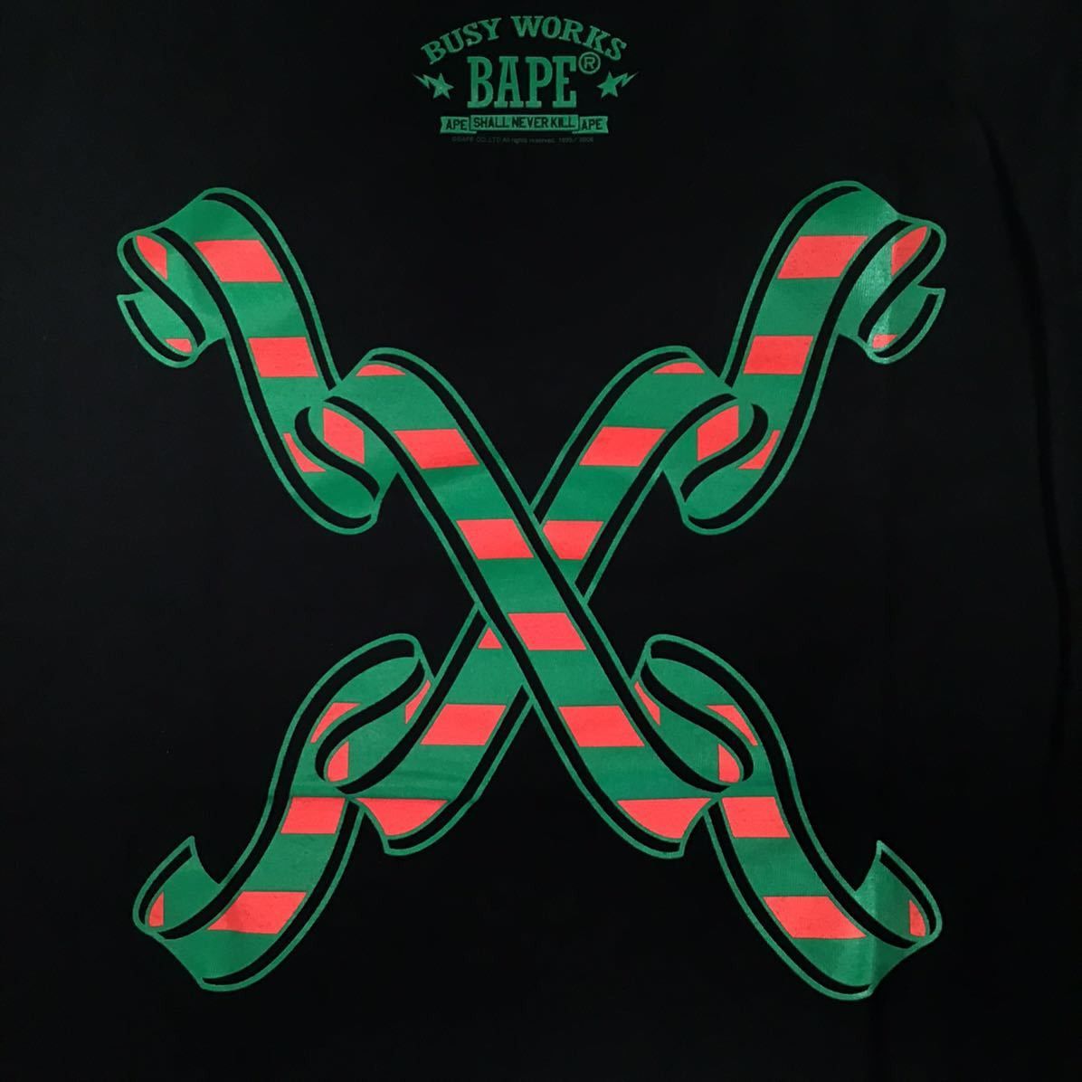 Bape BAPE 2006 Christmas College Logo T-shirt Black Size US S / EU 44-46 / 1 - 5 Thumbnail