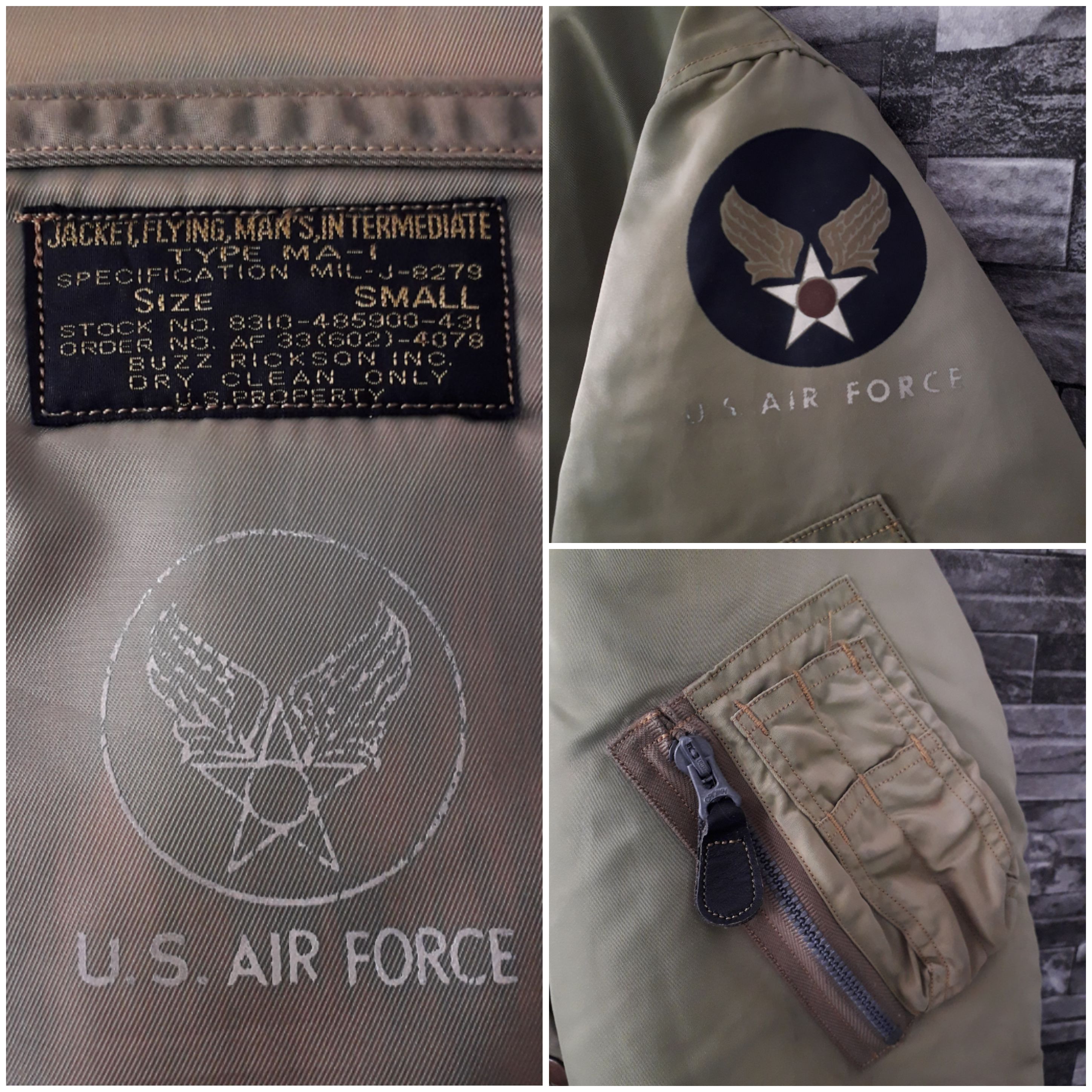 Buzz Rickson's Vintage Buzz Rickson's USAF MA-1 Bomber Flight Jacket S Size US S / EU 44-46 / 1 - 2 Thumbnail