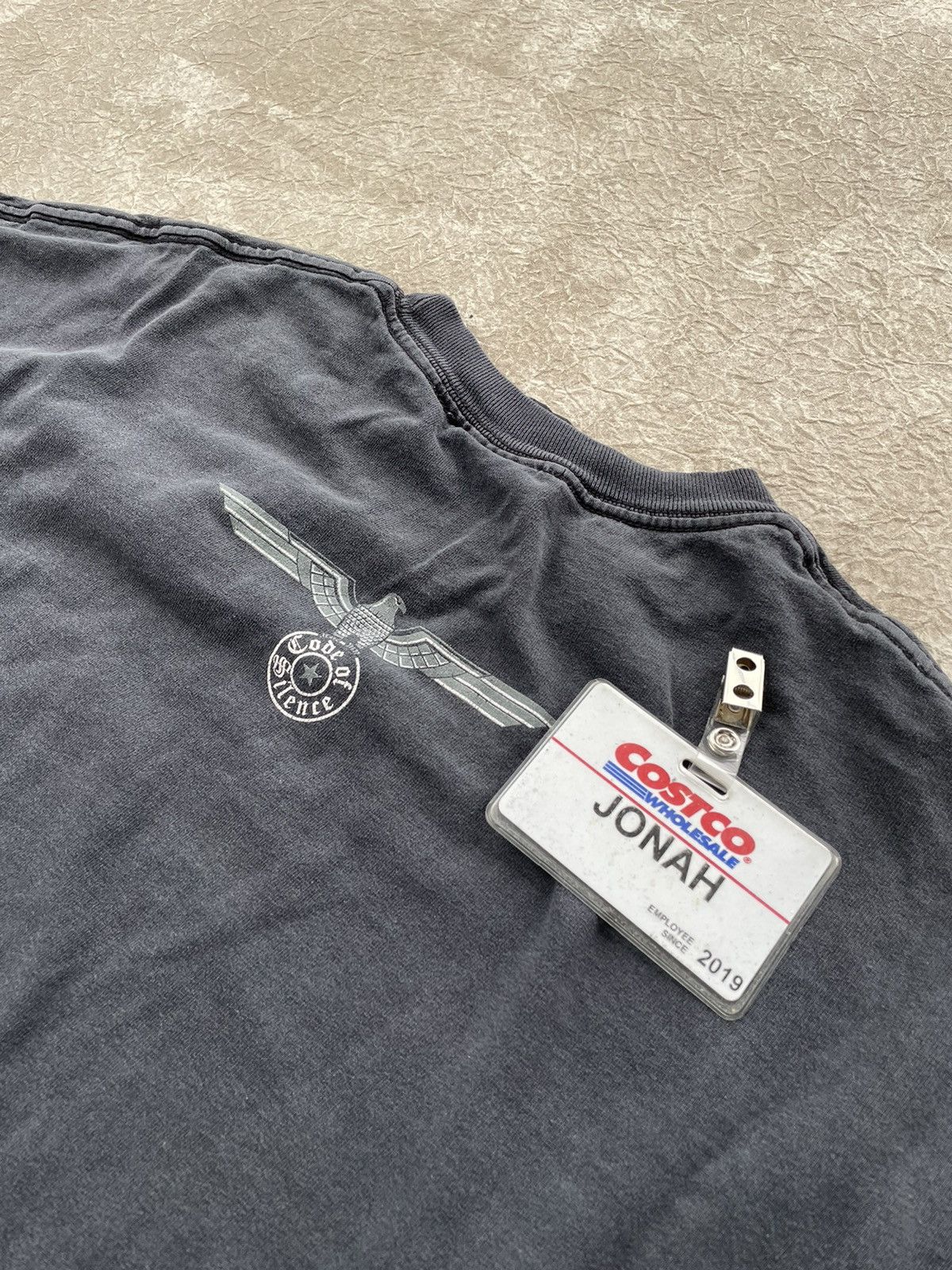 Vintage Vintage Y2K Code of Silence Faded Logo Tee Size US XL / EU 56 / 4 - 6 Thumbnail