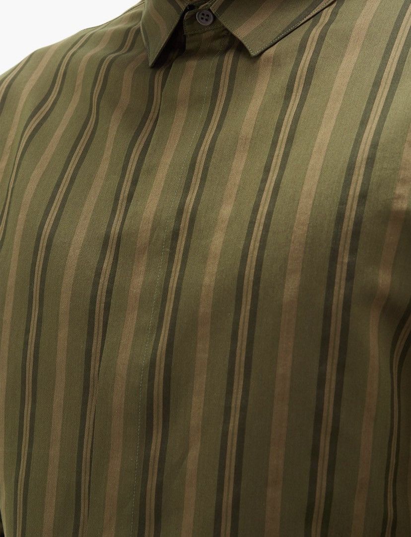 Haider Ackermann Regency-Striped Cotton-Blend Shirt Size US M / EU 48-50 / 2 - 3 Thumbnail