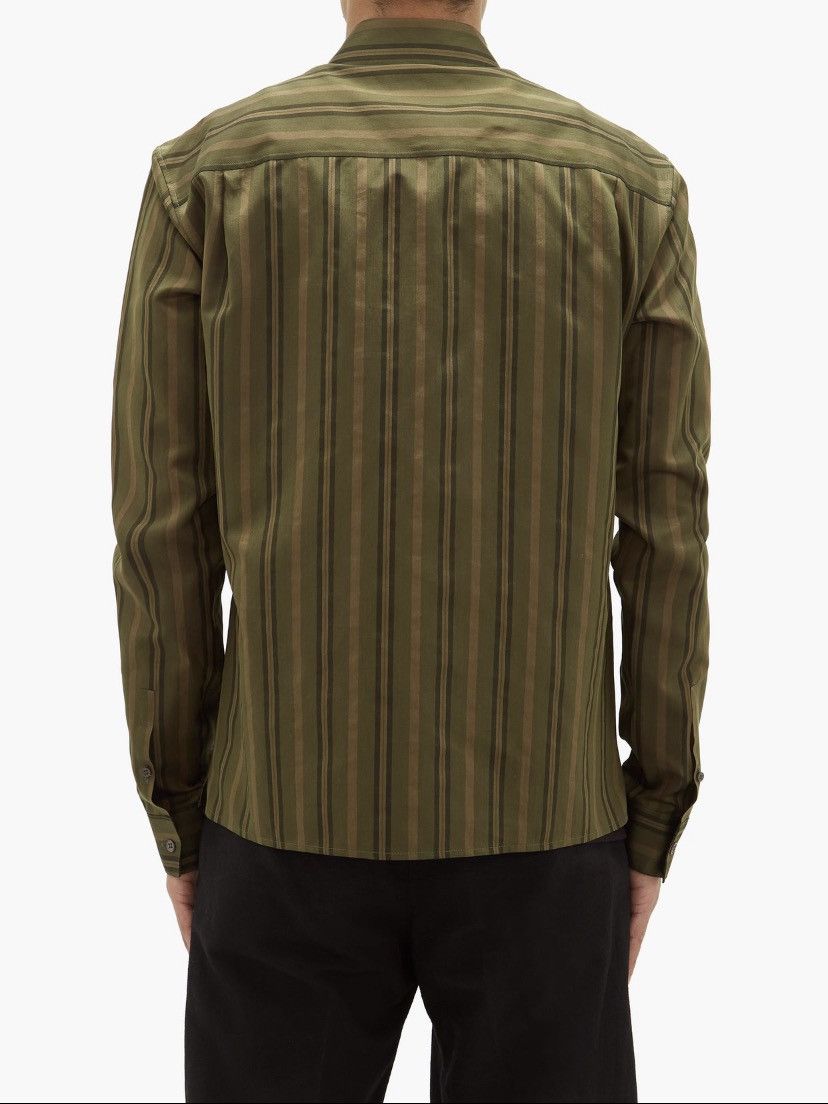 Haider Ackermann Regency-Striped Cotton-Blend Shirt Size US M / EU 48-50 / 2 - 5 Thumbnail