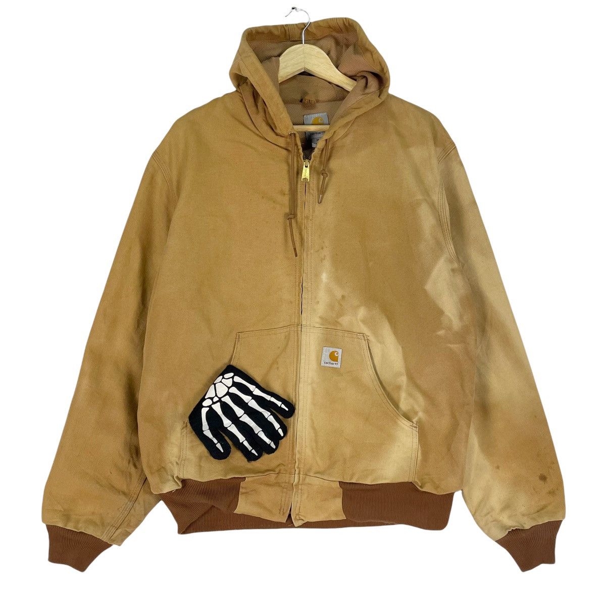 Carhartt 🔥CARHARTT Bleach Hoodie Canvas Zipper Jacket Size US M / EU 48-50 / 2 - 1 Thumbnail
