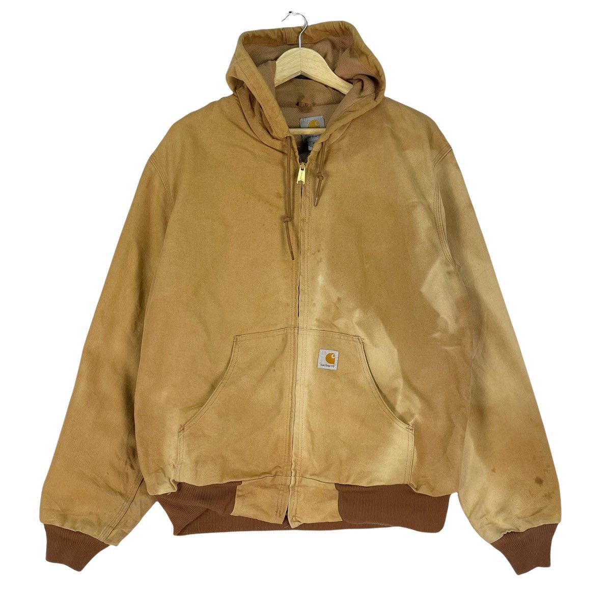 Carhartt 🔥CARHARTT Bleach Hoodie Canvas Zipper Jacket Size US M / EU 48-50 / 2 - 2 Thumbnail