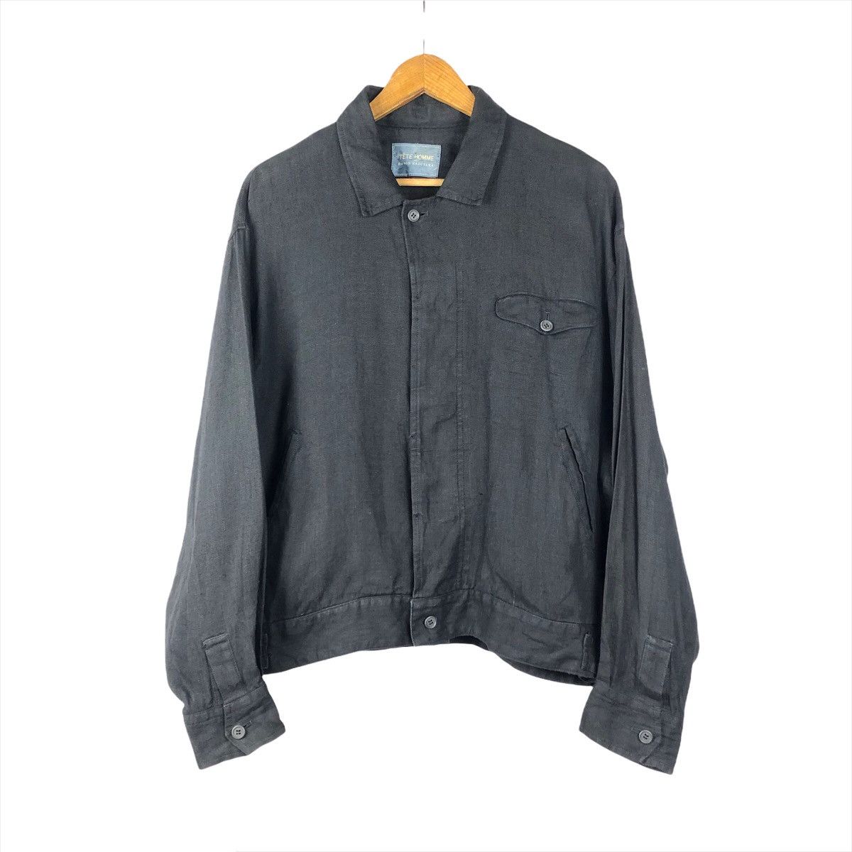 Tete Homme Vintage Tete Homme Linen Jacket Size US L / EU 52-54 / 3 - 1 Thumbnail