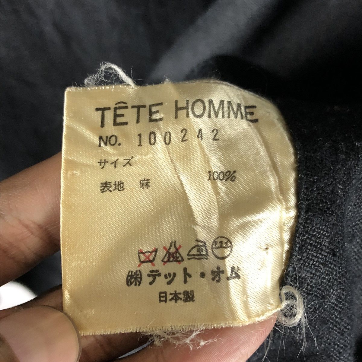 Tete Homme Vintage Tete Homme Linen Jacket Size US L / EU 52-54 / 3 - 12 Thumbnail