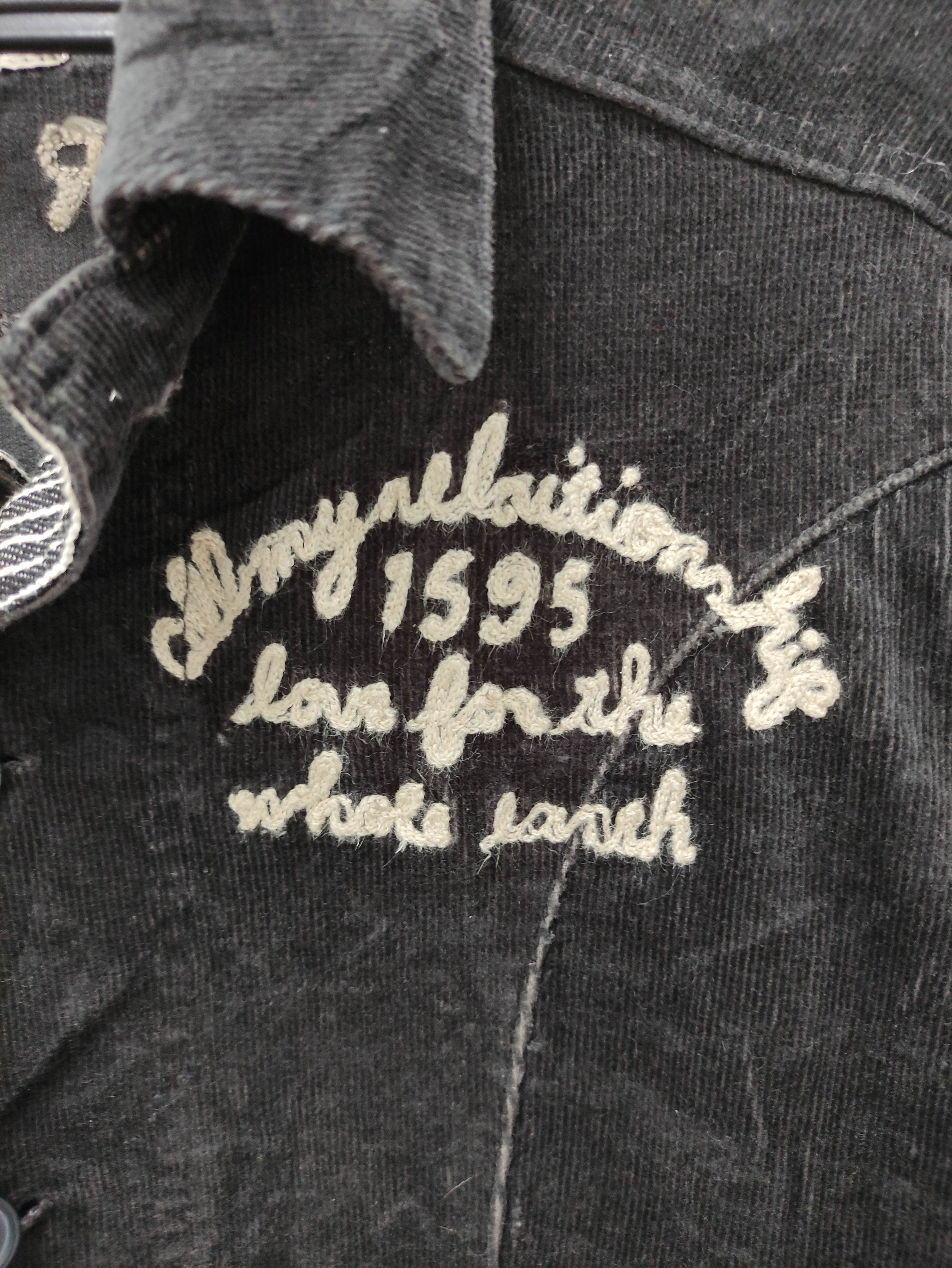 Japanese Brand 🔥 ROUGH 'GIVE AWAY' EMBROIDERED CURDOROY JACKET Size US S / EU 44-46 / 1 - 8 Thumbnail