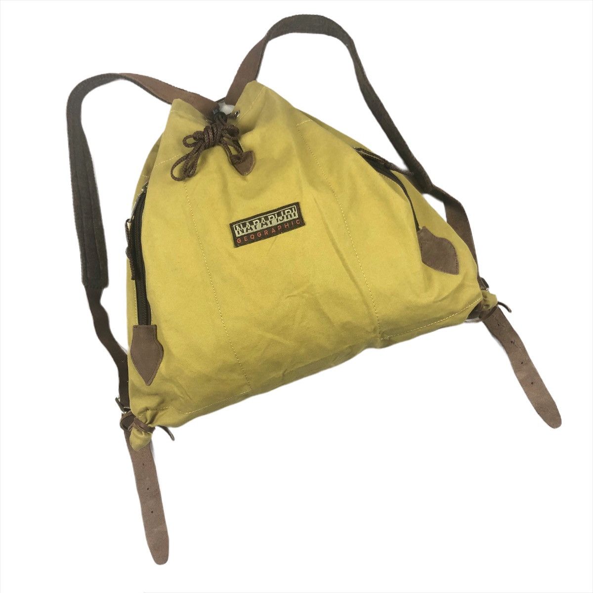 Napapijri Vintage Napapijri Classic Canvas Drawstring Bag Size ONE SIZE - 2 Thumbnail