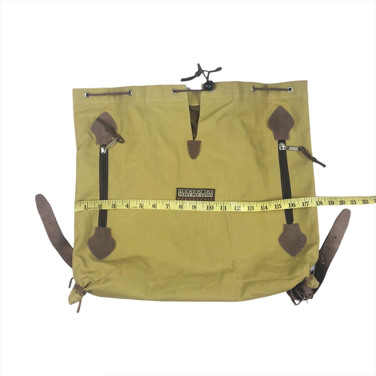 Napapijri Vintage Napapijri Classic Canvas Drawstring Bag Size ONE SIZE - 12 Thumbnail