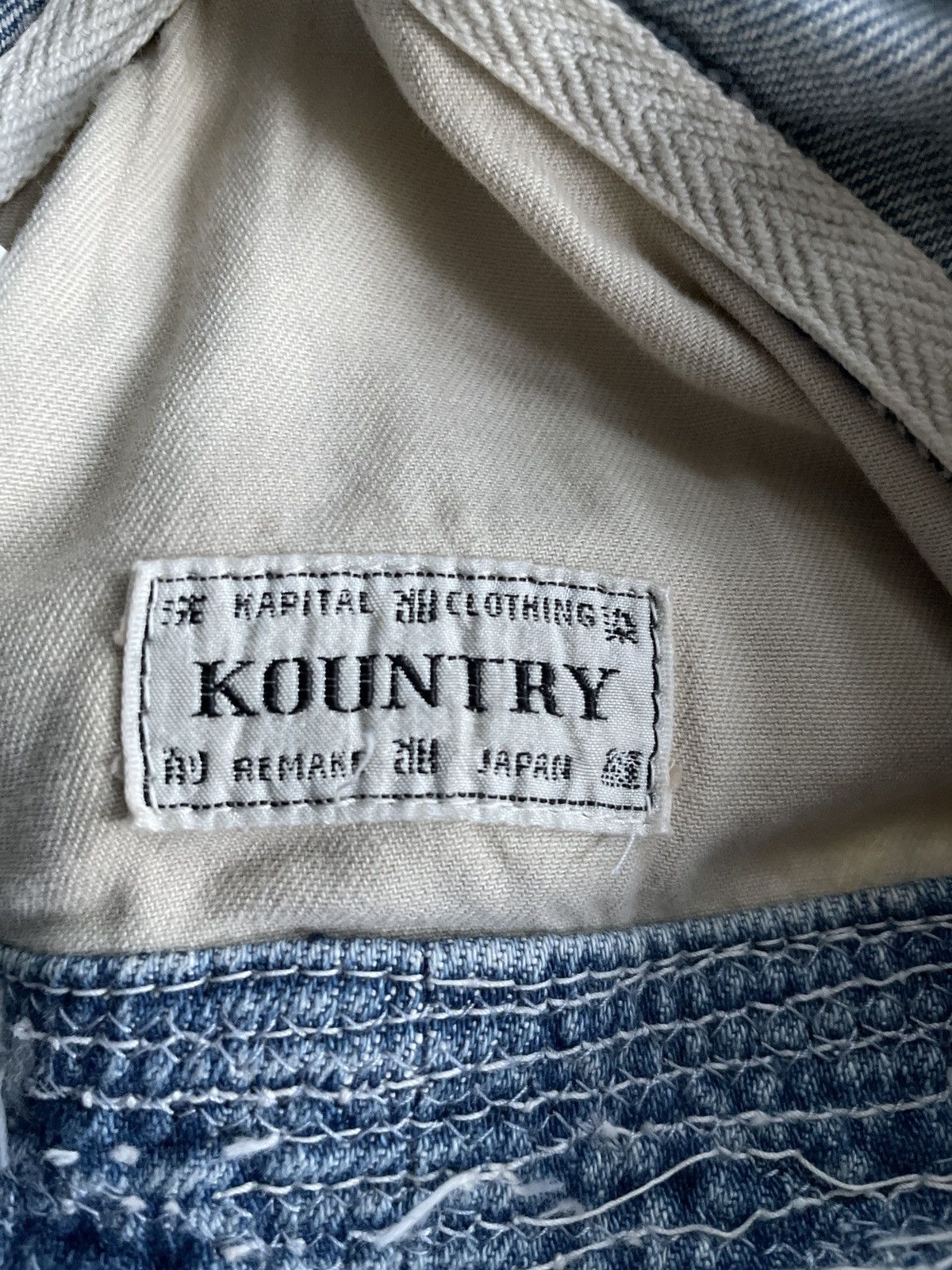 Kapital × Kapital Kountry The Old Man and the Sea Hat 11.5oz Indigo Denim Crash Remake Size ONE SIZE - 7 Thumbnail