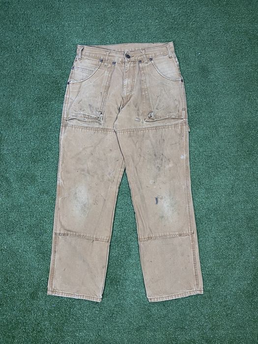 Vintage 2000s faded Dickie’s double knee work pants Grailed