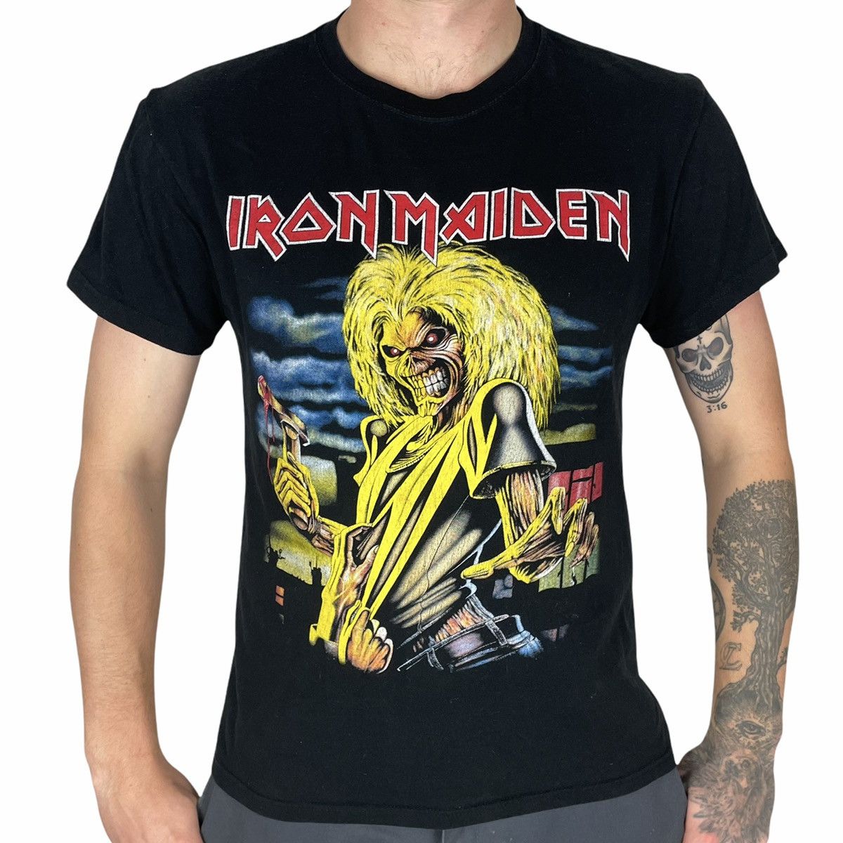 Iron Maiden Iron Maiden Official Merchandise Printed T Shirt in Black ...