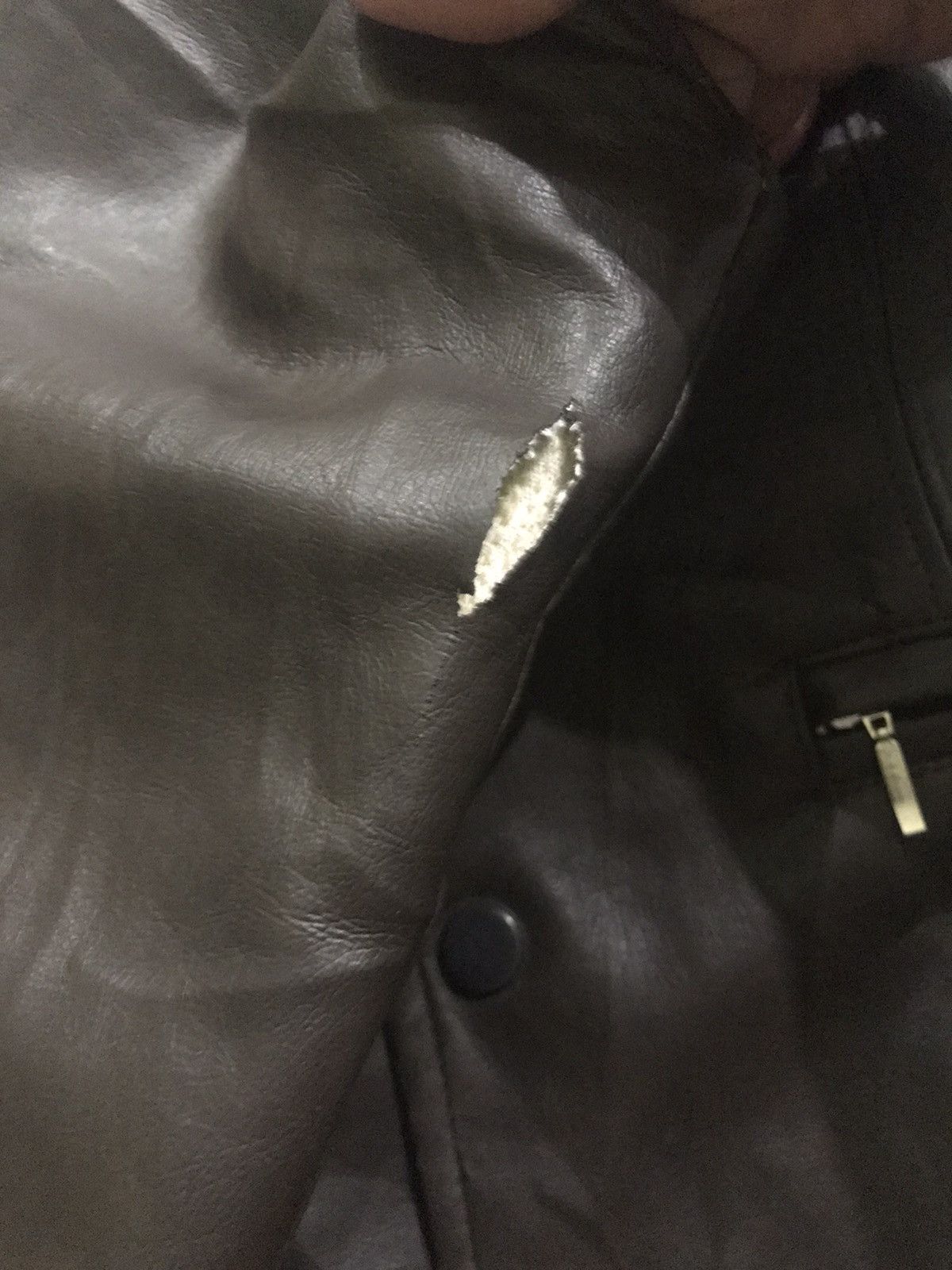 Genuine Leather Avant grade Genuine Leather Sheepskin Inner Vest Size 38R - 7 Thumbnail