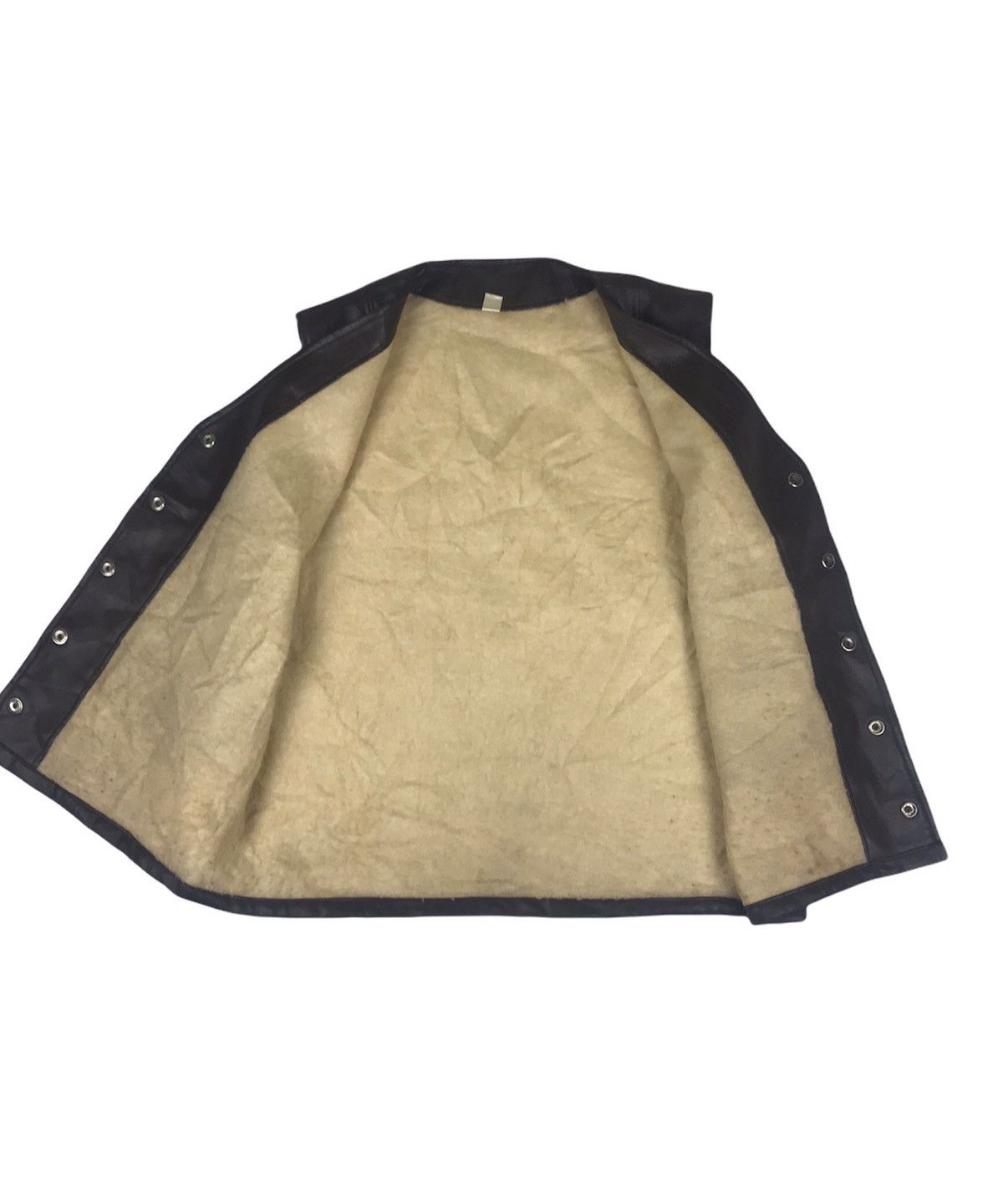 Genuine Leather Avant grade Genuine Leather Sheepskin Inner Vest Size 38R - 5 Thumbnail