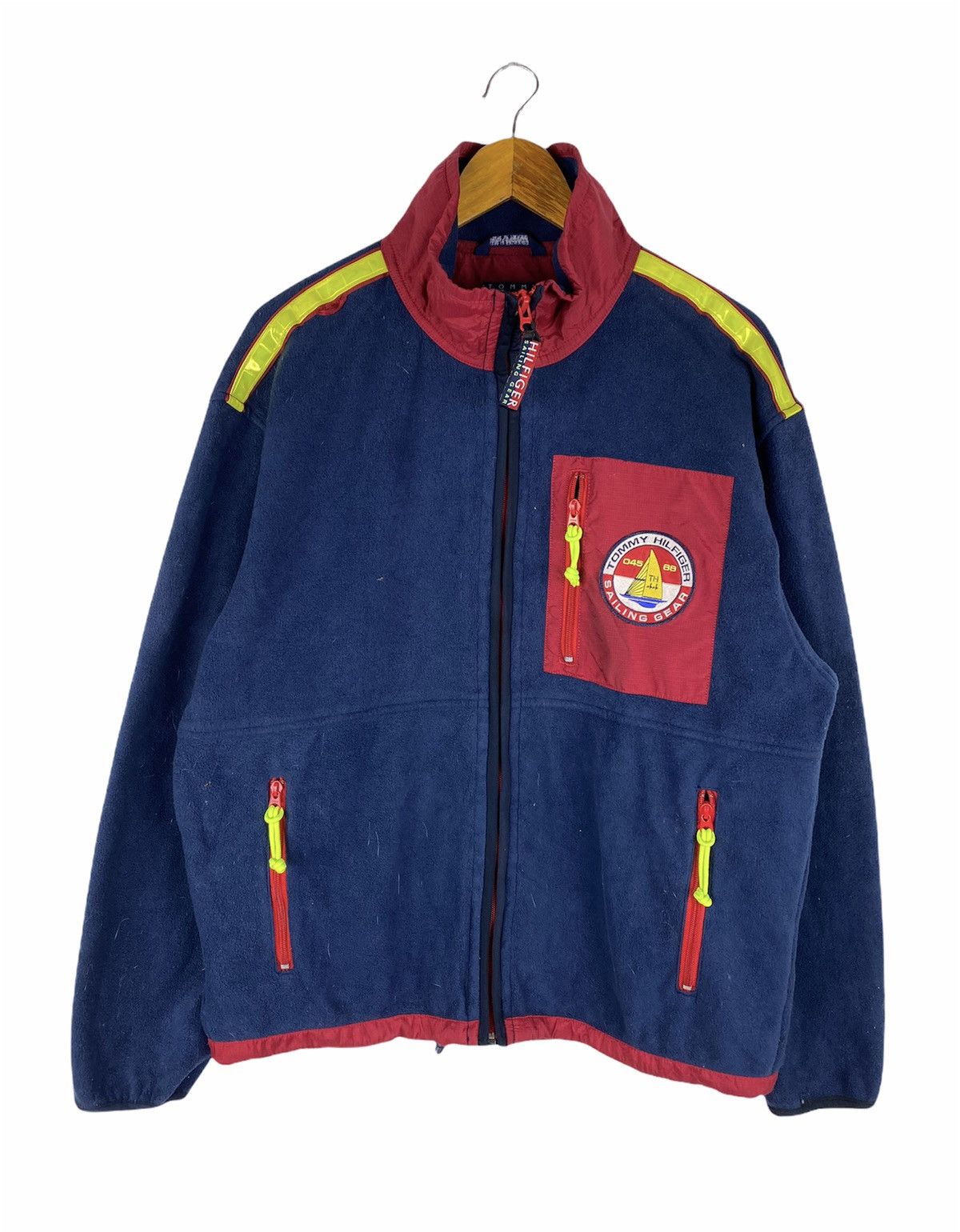 Tommy Hilfiger × Vintage VINTAGE TOMMY HILFIGER SAILING GEAR FLEECE JACKET Size US M / EU 48-50 / 2 - 2 Thumbnail