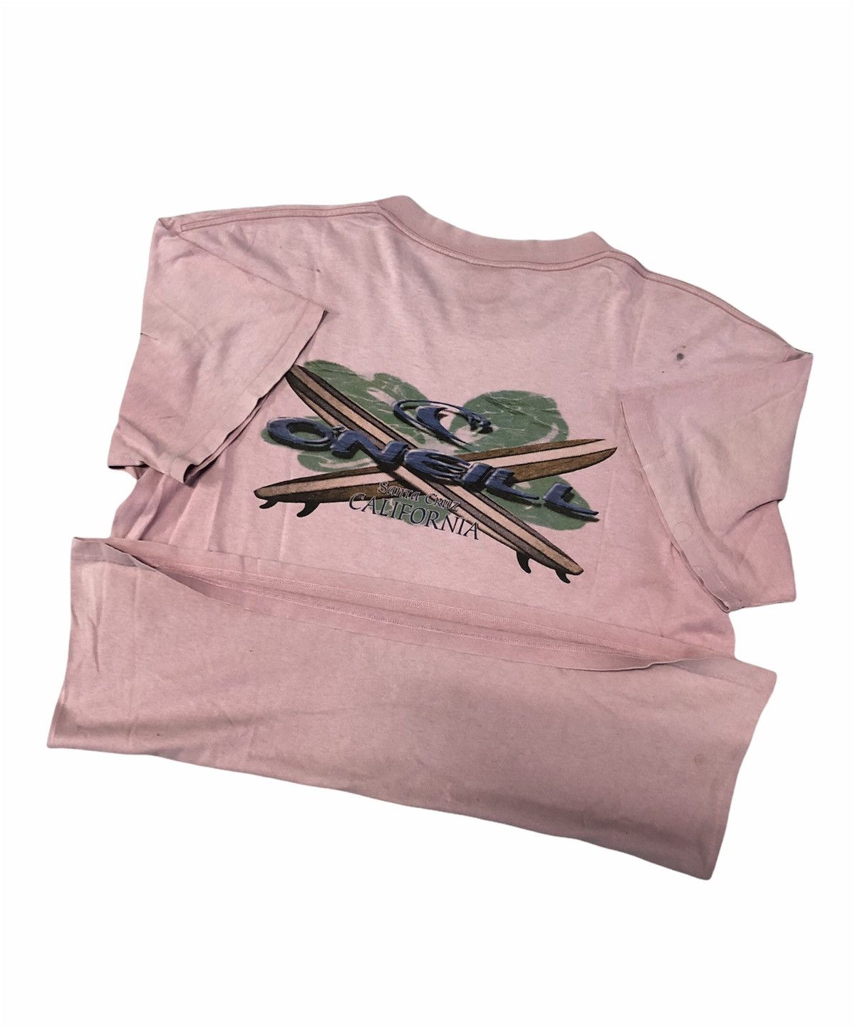 O'Neill × Vintage Vintage 90s O’NEILL,Santa Cruz CALIFORNIA Surfing T-shirt Size US L / EU 52-54 / 3 - 23 Thumbnail