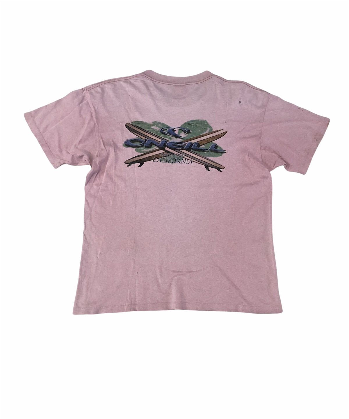 O'Neill × Vintage Vintage 90s O’NEILL,Santa Cruz CALIFORNIA Surfing T-shirt Size US L / EU 52-54 / 3 - 20 Thumbnail
