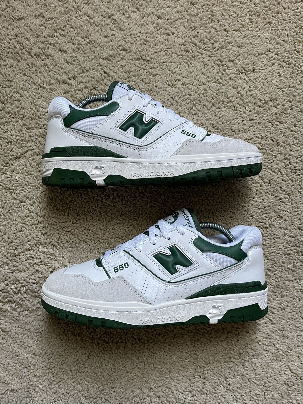 newbalance 550 white green