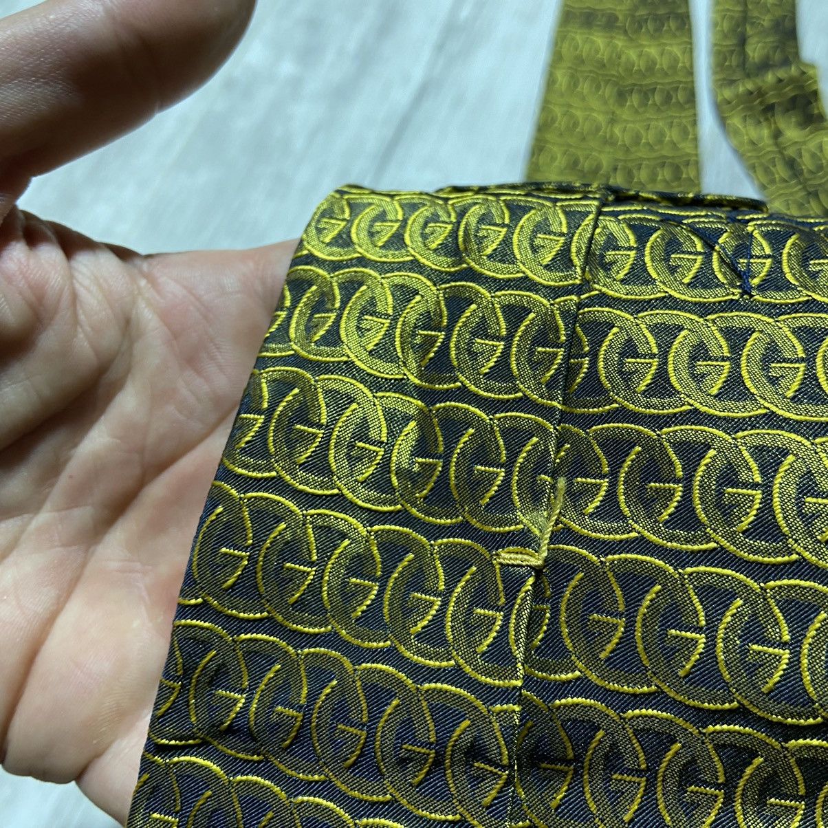Gucci Vintage Gucci Monogrammed Silk Tie Size ONE SIZE - 7 Thumbnail