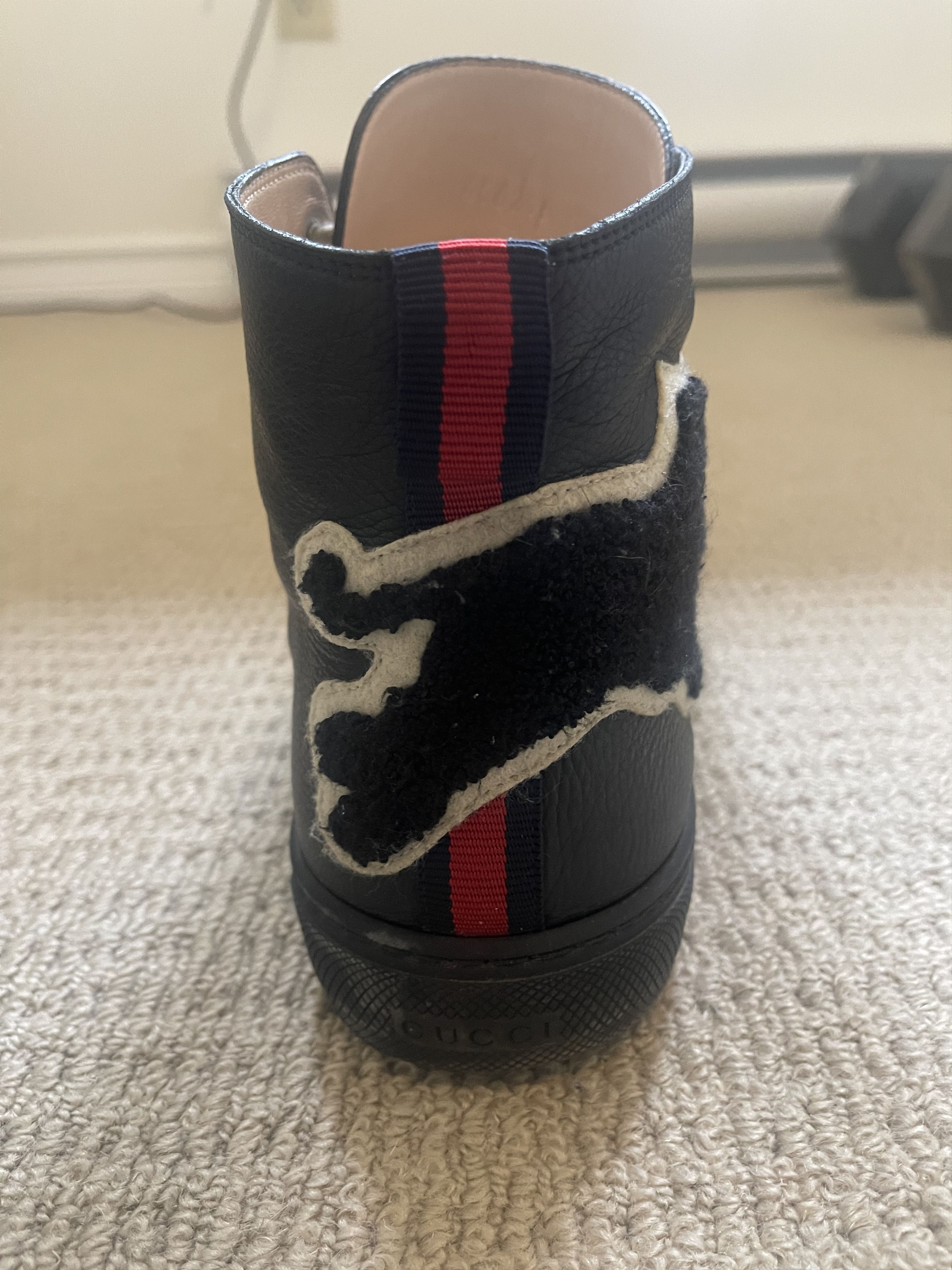 Gucci Black panther leather high tops Size US 10.5 / EU 43-44 - 5 Thumbnail