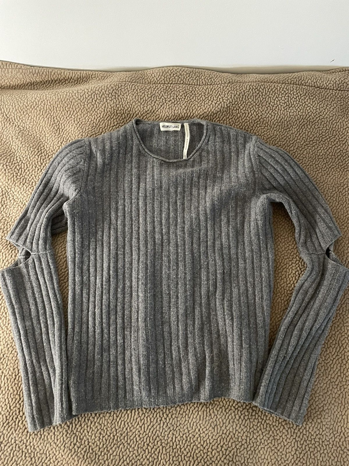 Helmut Lang Helmut Lang 1997 Re-Edition Elbow Cutout Sweater | Grailed
