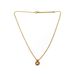 Dior Christian Dior 17" Gold Wreath Logo Pendant Chain Necklace Size ONE SIZE - 1 Thumbnail