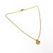 Dior Christian Dior 17" Gold Wreath Logo Pendant Chain Necklace Size ONE SIZE - 2 Thumbnail