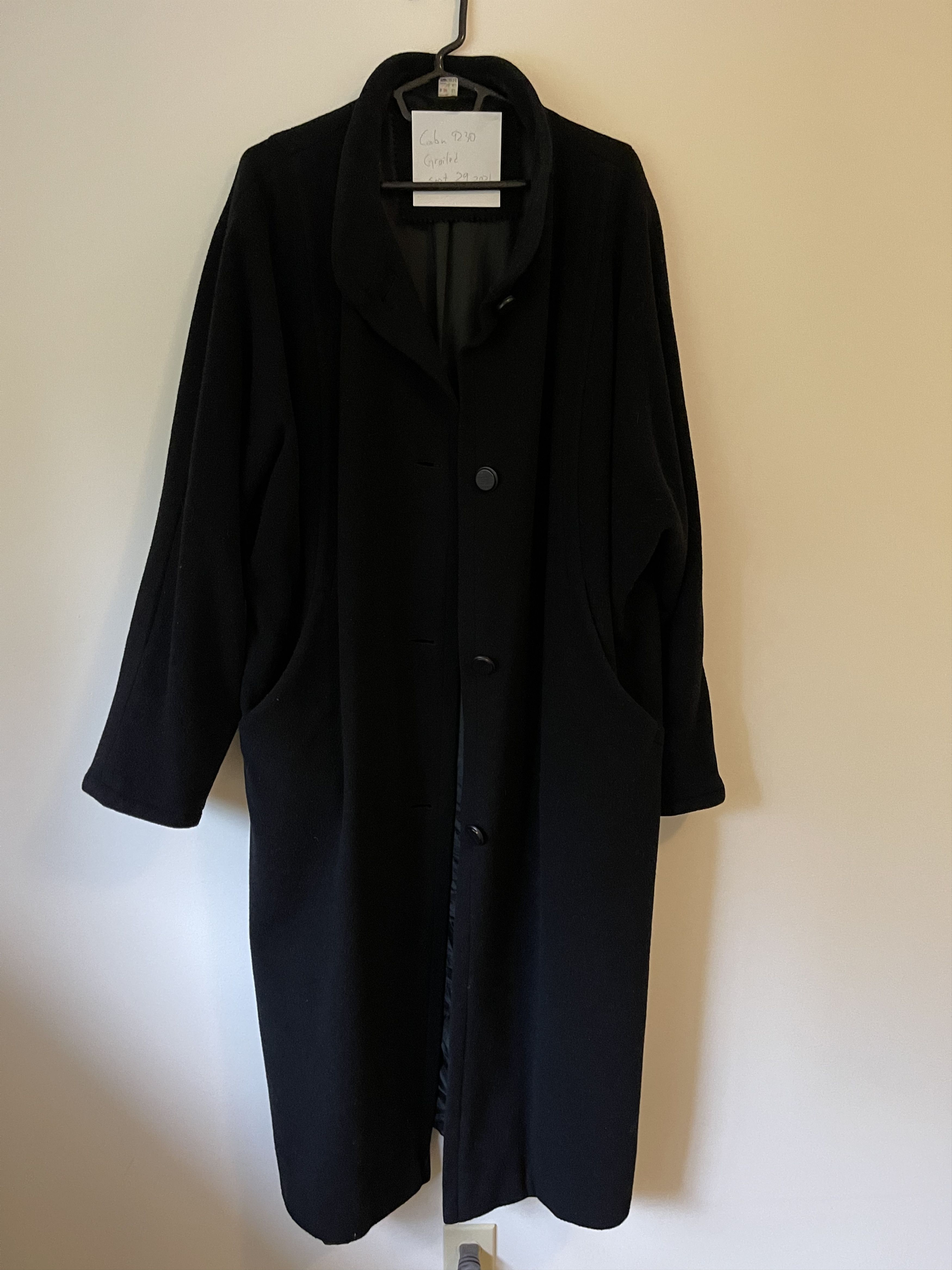 Other Long black wool coat Size US L / EU 52-54 / 3 - 1 Thumbnail