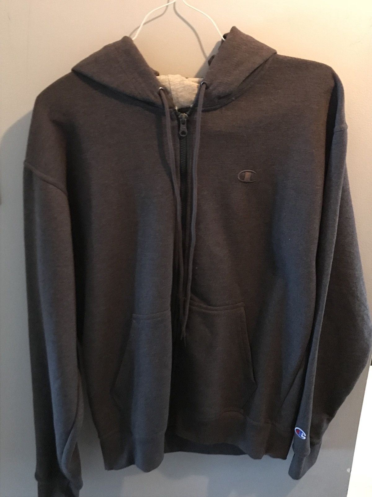 Champion Grey Zip Up Hoodie Size US M / EU 48-50 / 2 - 1 Thumbnail