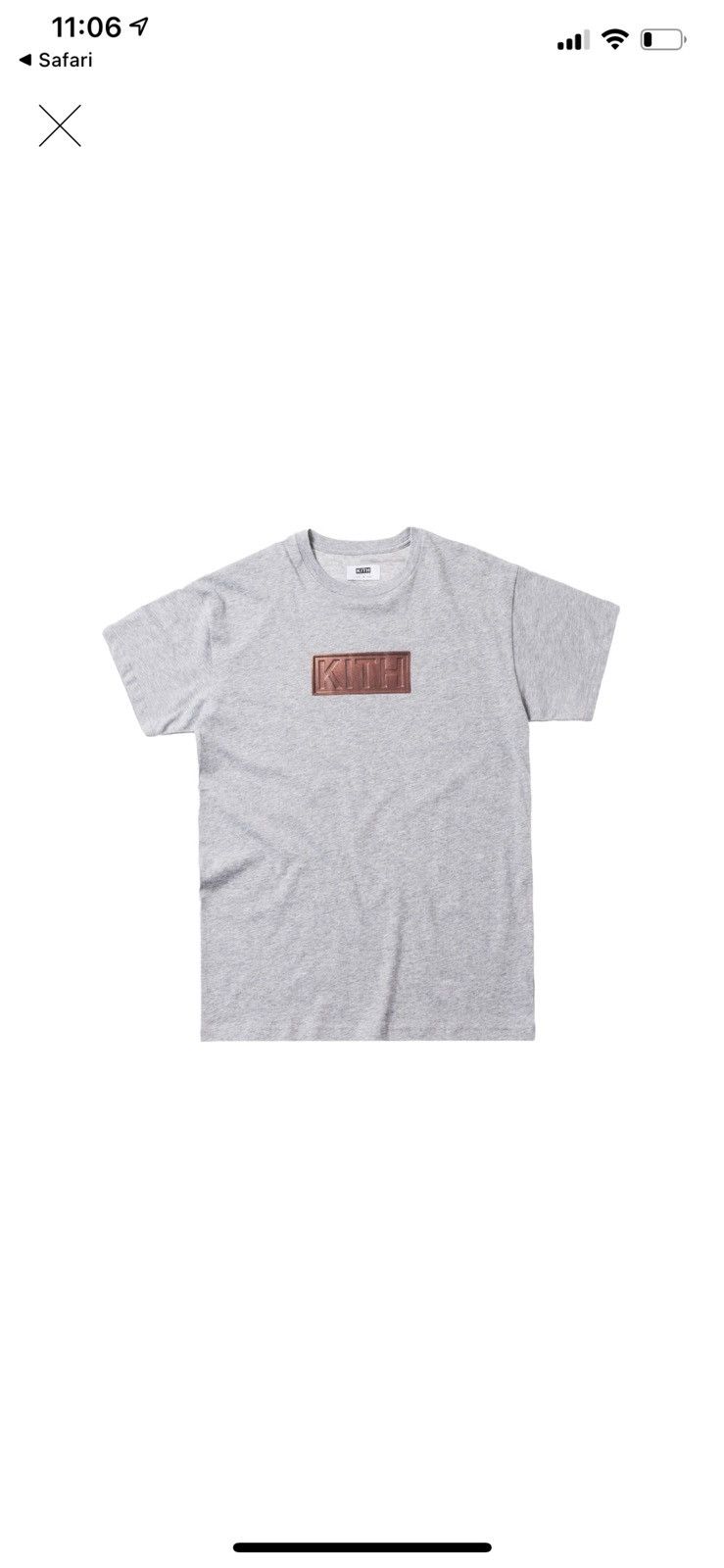 Kith Kith Treats Chocolate Bar Heather Grey Gray Tee | Grailed