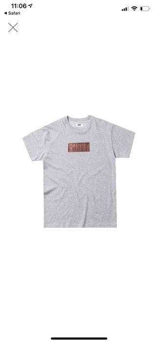 Kith Kith Treats Chocolate Bar Heather Grey Gray Tee | Grailed