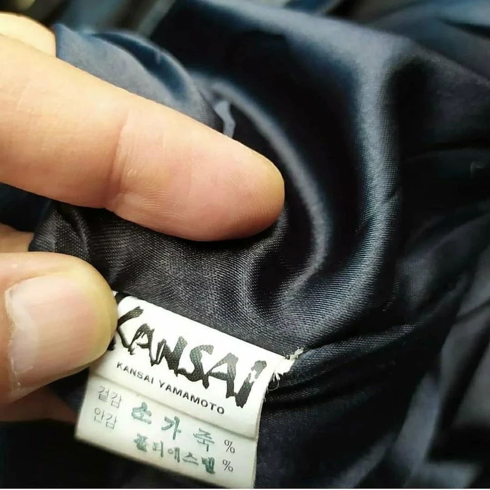 Japanese Brand × Kansai Yamamoto KANSAI 02 YAMAMOTO BOMBER EMBROIDERY LEATHER FLIGHT JACKET Size US M / EU 48-50 / 2 - 6 Thumbnail