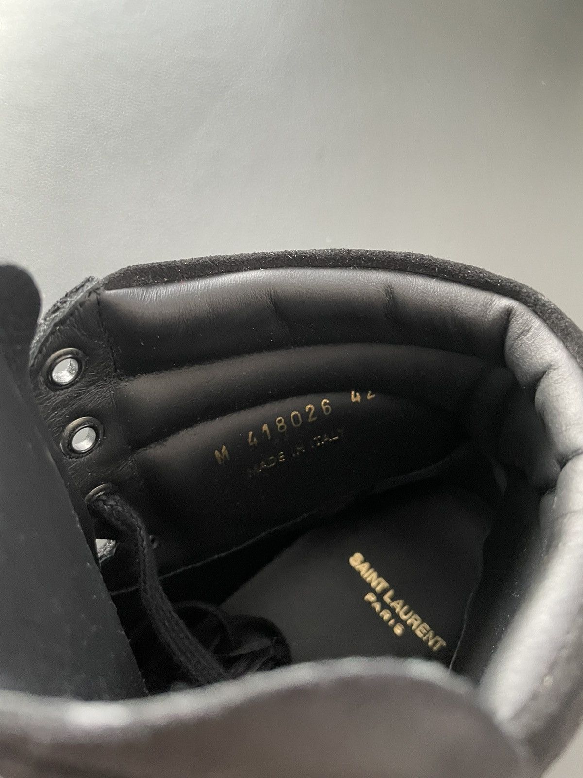 Hedi Slimane × Saint Laurent Paris × Yves Saint Laurent Saint Laurent Brand NEW Runway Suede Leather Sneakers Size US 9 / EU 42 - 19 Thumbnail