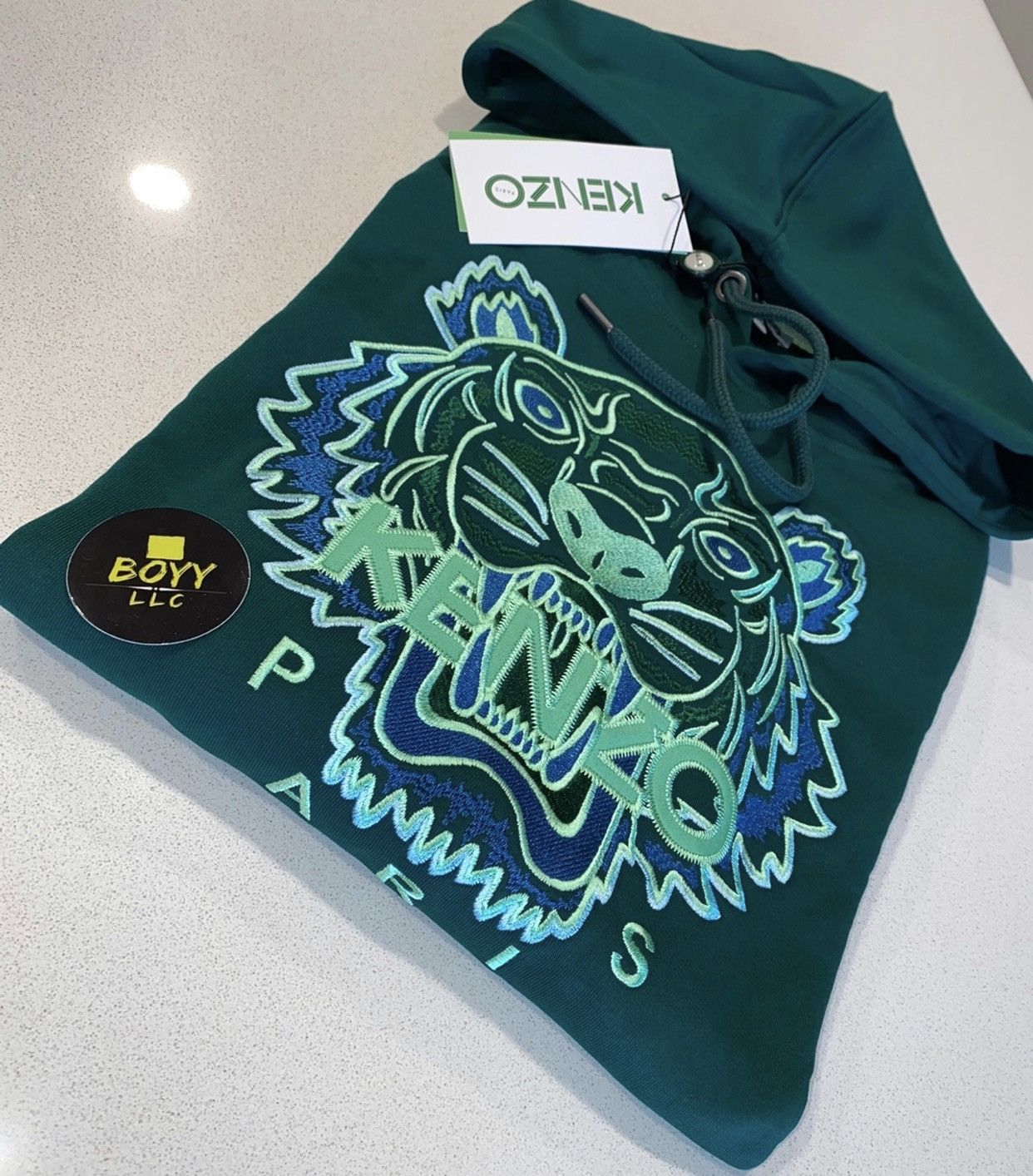 Kenzo Tiger embroidered logo hoodie Size US XL / EU 56 / 4 - 3 Thumbnail