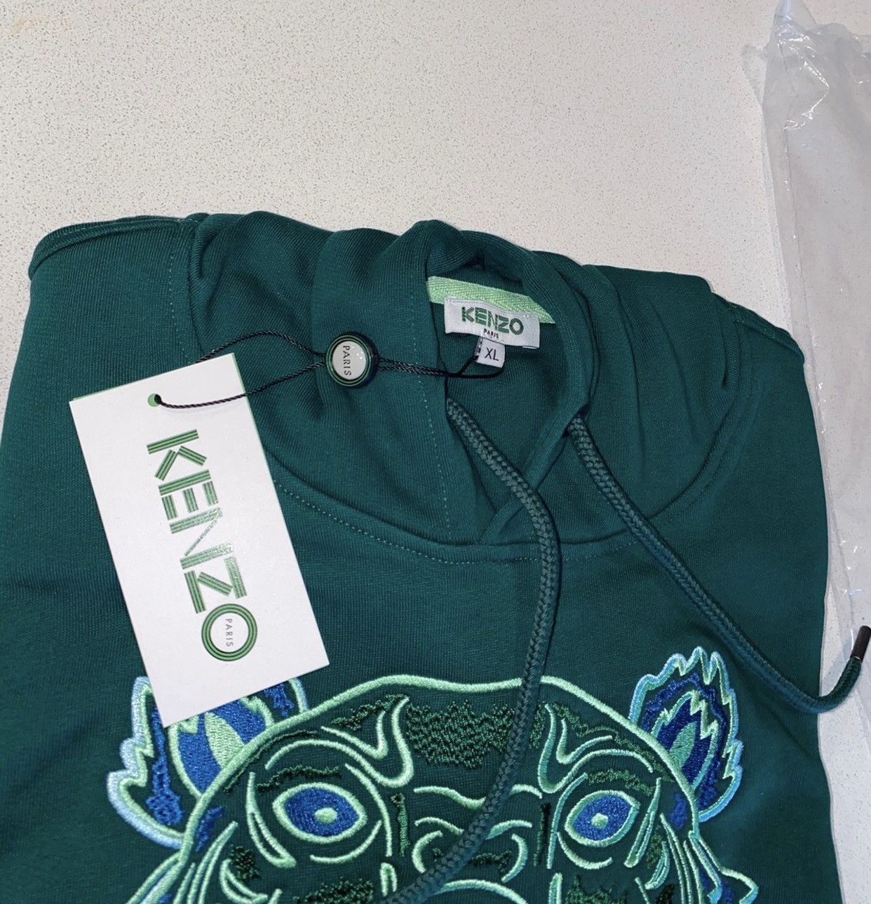 Kenzo Tiger embroidered logo hoodie Size US XL / EU 56 / 4 - 7 Thumbnail