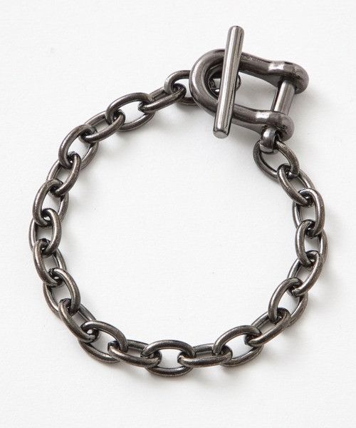 Number (N)ine NUMBER (N)INE Silver 999 Shackle Chain Bracelet Black Size ONE SIZE - 1 Preview
