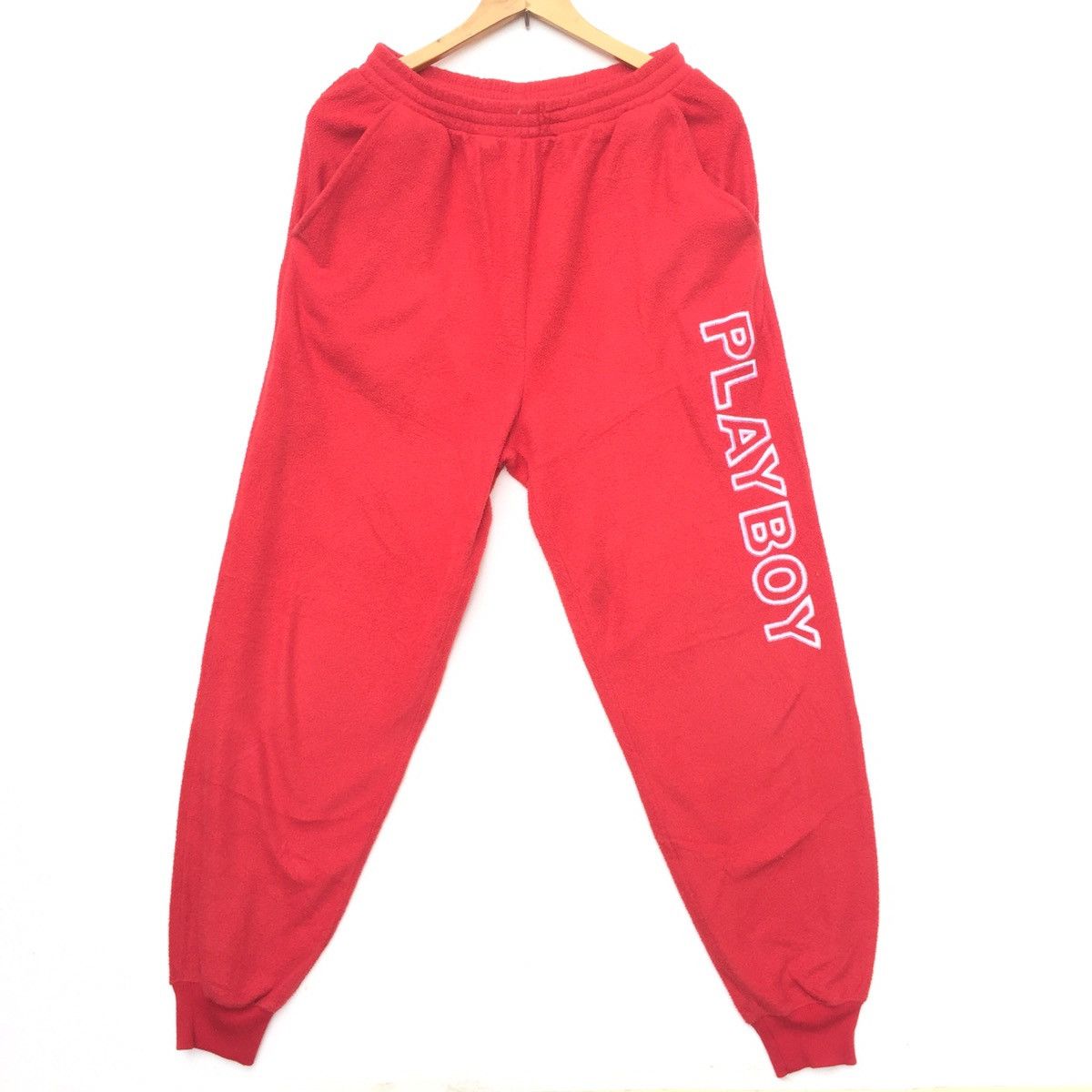 Playboy Vintage 90s Playboy Bunny Big Logo Multicolour Pants | 29 | Size US 29 - 2 Thumbnail