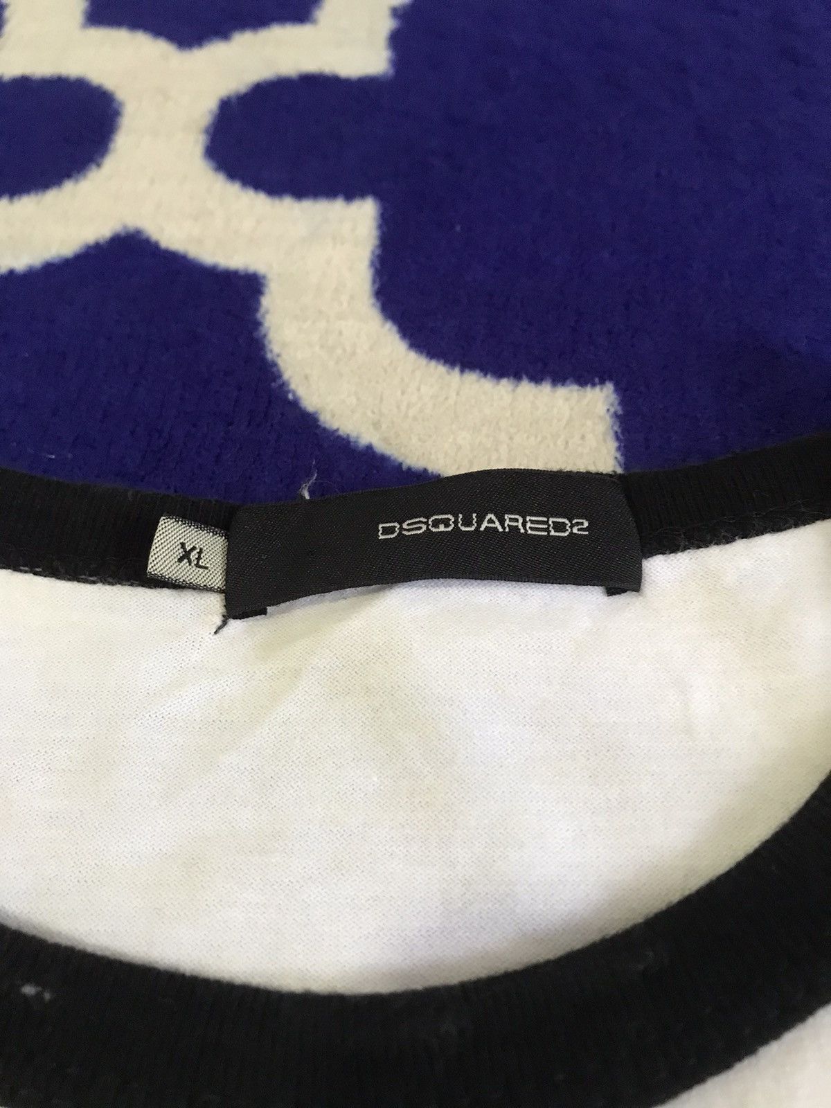 Designer × Dsquared2 Dsquared2 distressed Design ringer shirt Size US XL / EU 56 / 4 - 3 Thumbnail