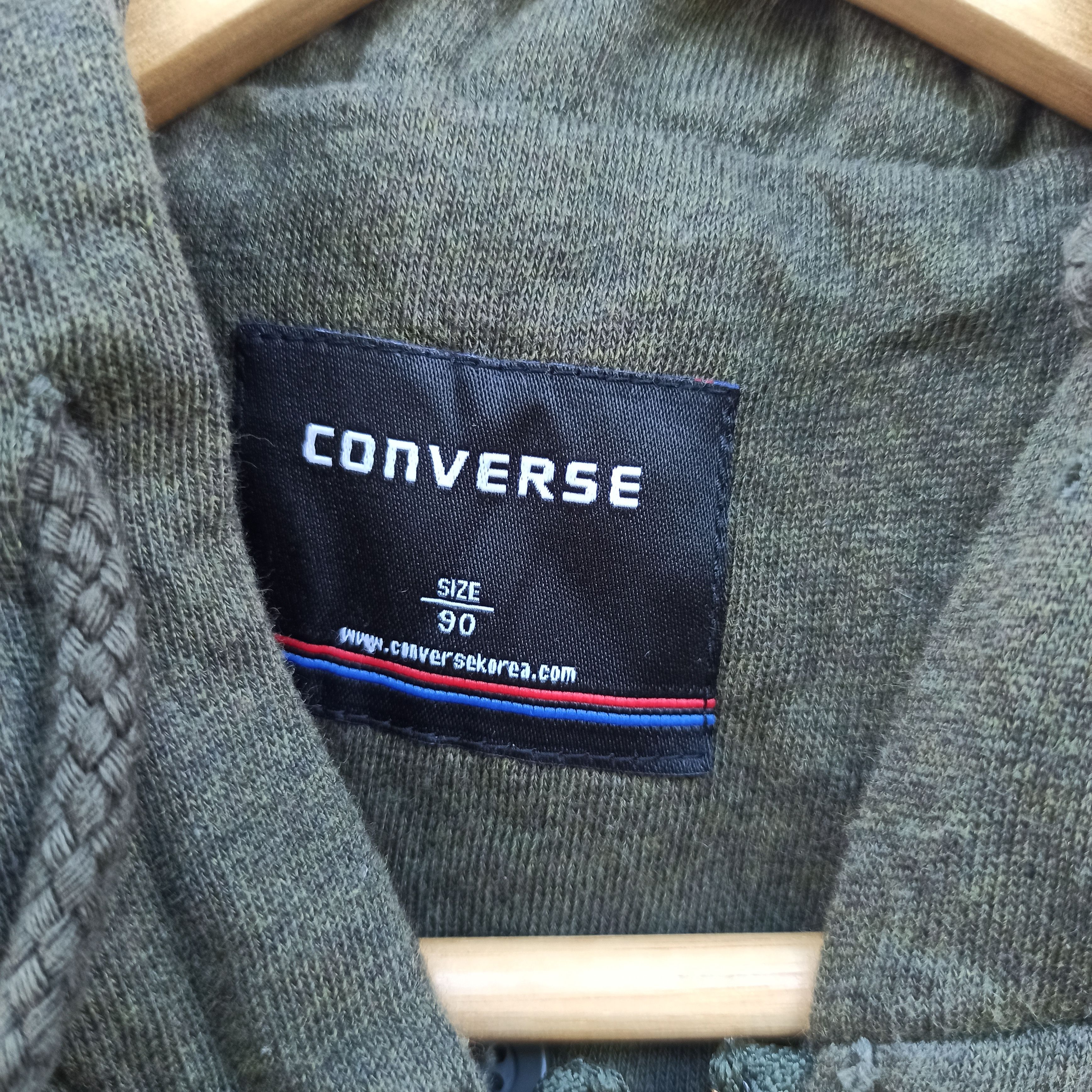 Converse × Vintage vintage Converse Parka Hoodie Size US S / EU 44-46 / 1 - 7 Thumbnail