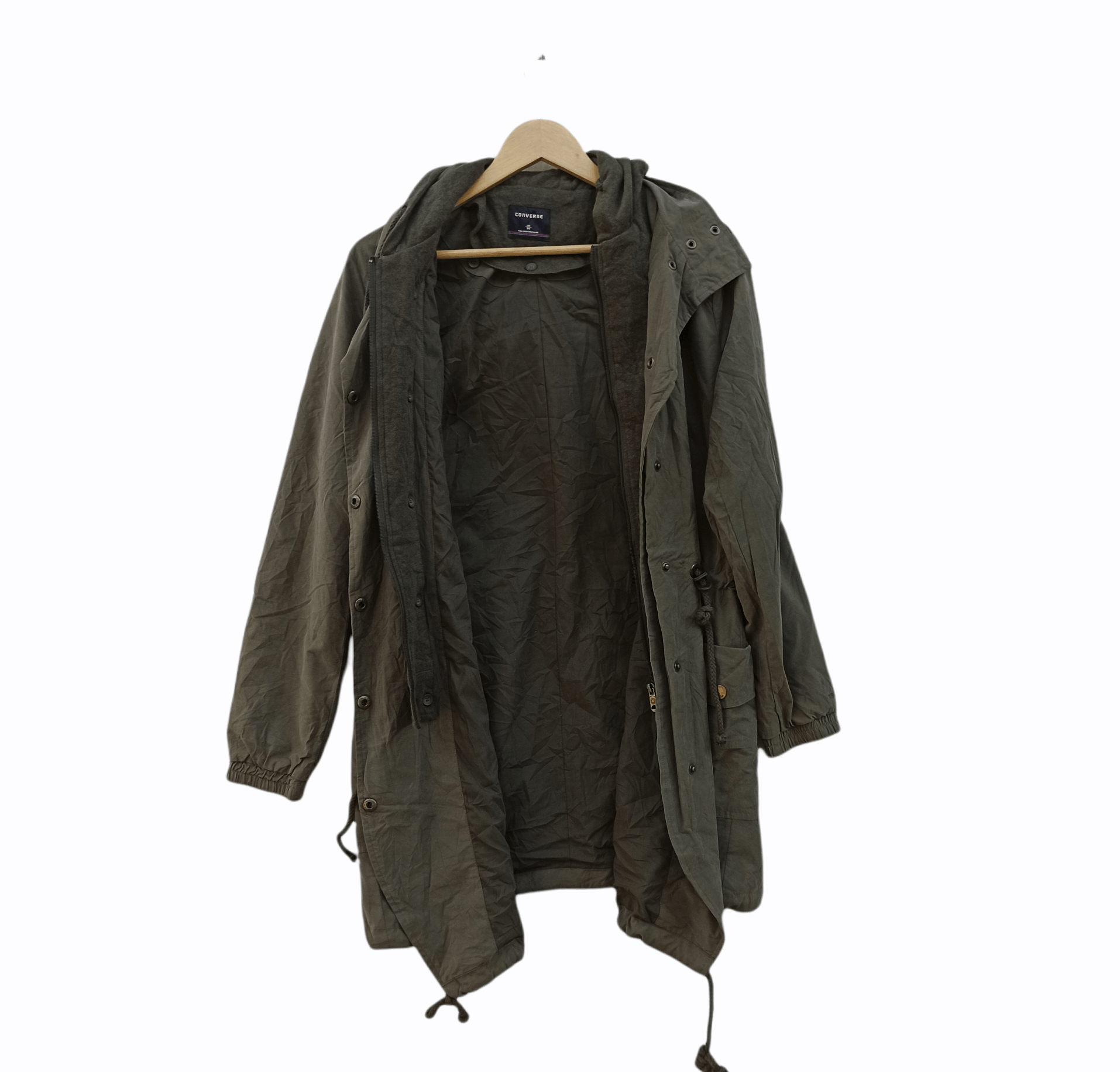 Converse × Vintage vintage Converse Parka Hoodie Size US S / EU 44-46 / 1 - 4 Thumbnail