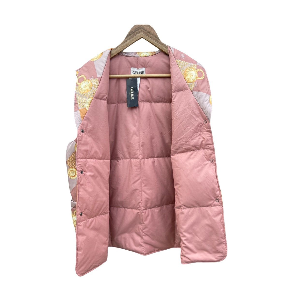 Celine Celine Paris Fullprint Baroque Puffer Vest 🔥Rare Design Size US L / EU 52-54 / 3 - 5 Thumbnail