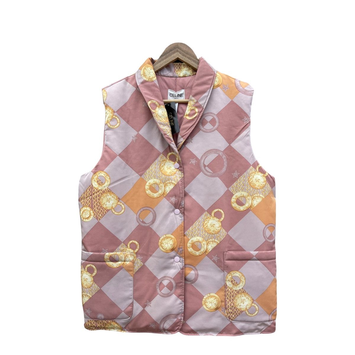 Celine Celine Paris Fullprint Baroque Puffer Vest 🔥Rare Design Size US L / EU 52-54 / 3 - 1 Thumbnail