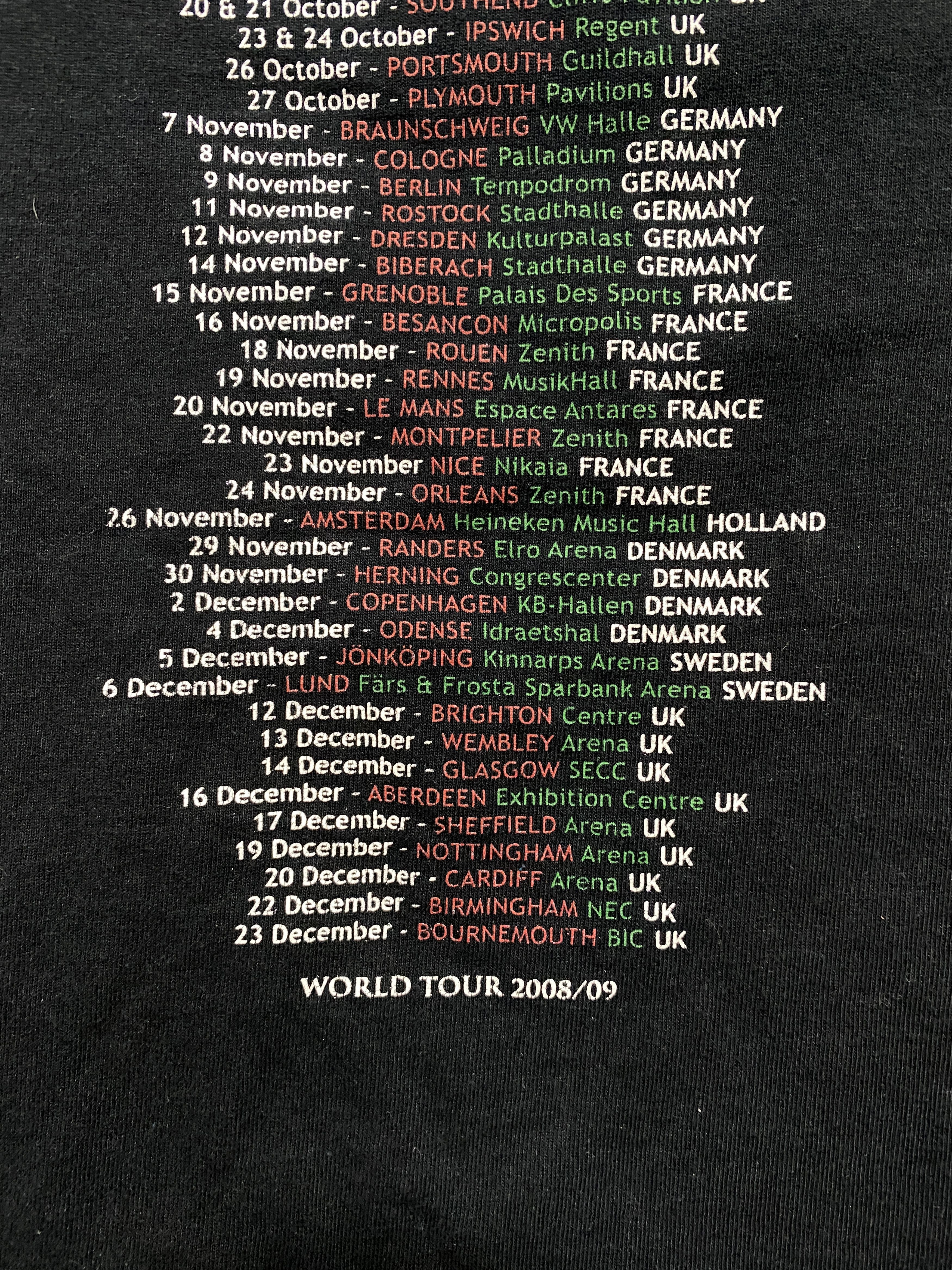 Band Tees Vintage 2008 Status Quo Tour Rock Band T-shirt Size US M / EU 48-50 / 2 - 14 Thumbnail