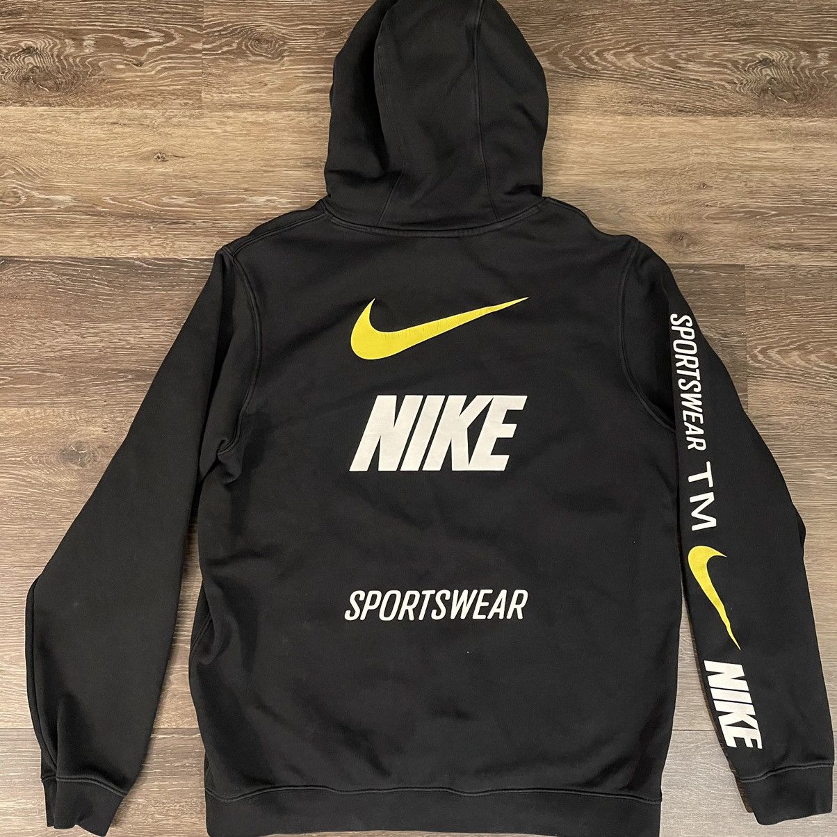 Nike Vintage Nike Sportswear TM Overbranded Swoosh Hoodie L Grailed