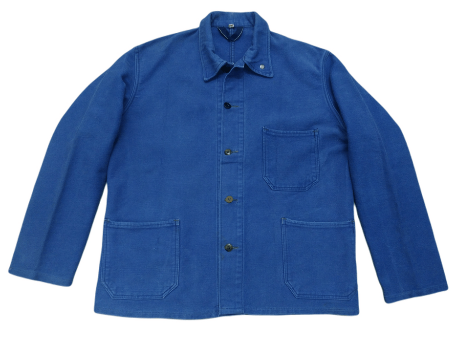 Vintage Ultra Rare Chore Jacket French Workwear Moleskine Fabric Grailed