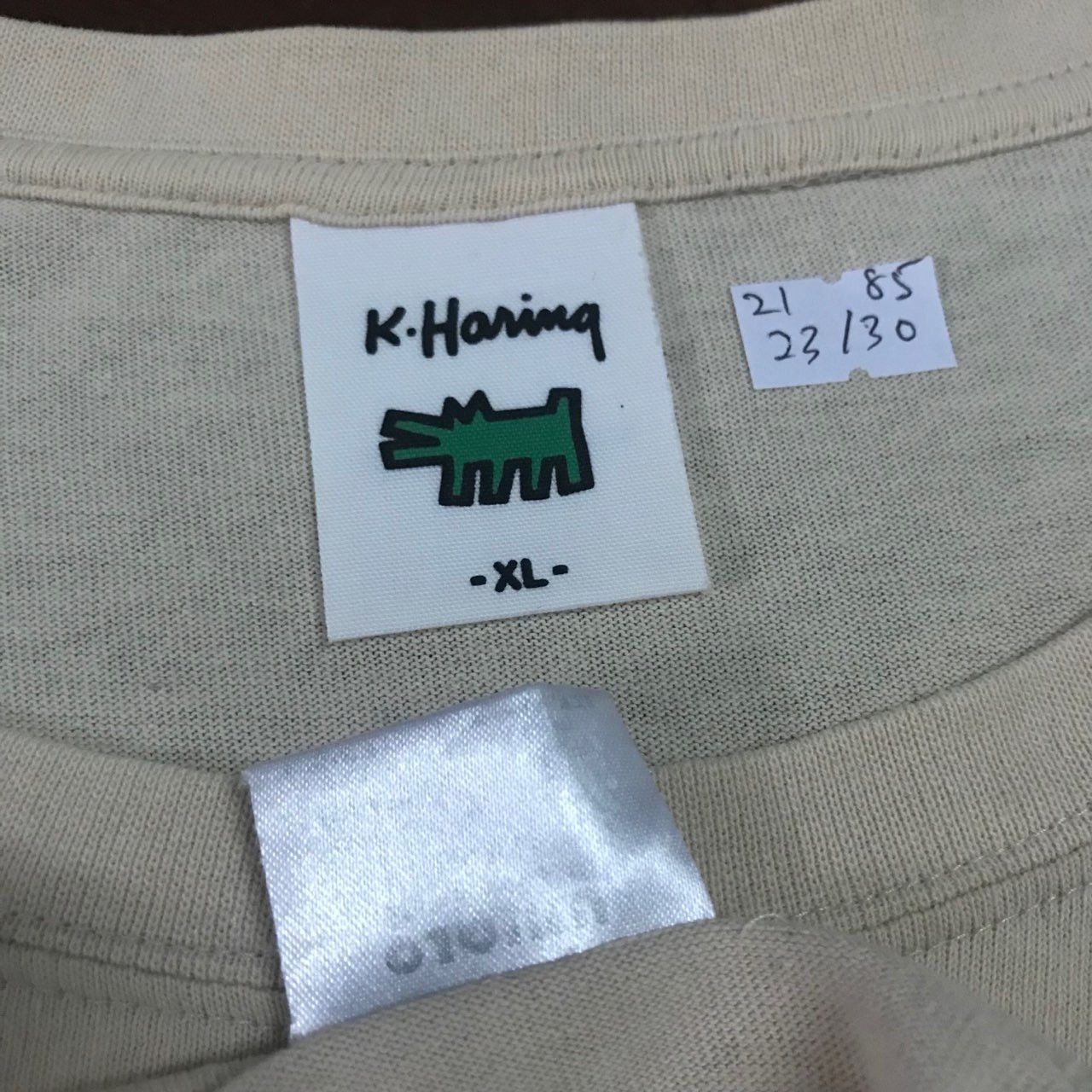 Japanese Brand × Keith Haring × Vintage 🔥 Vintage KEITH HARING SOS Design Art Tshirt Size US XL / EU 56 / 4 - 5 Thumbnail