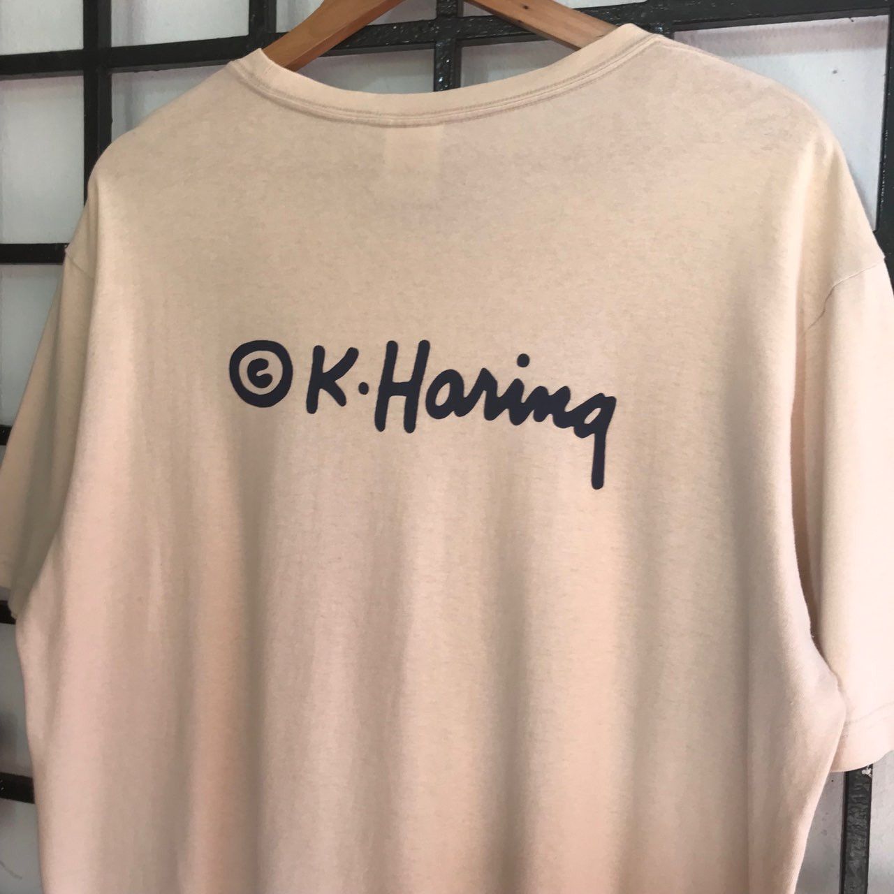 Japanese Brand × Keith Haring × Vintage 🔥 Vintage KEITH HARING SOS Design Art Tshirt Size US XL / EU 56 / 4 - 4 Thumbnail
