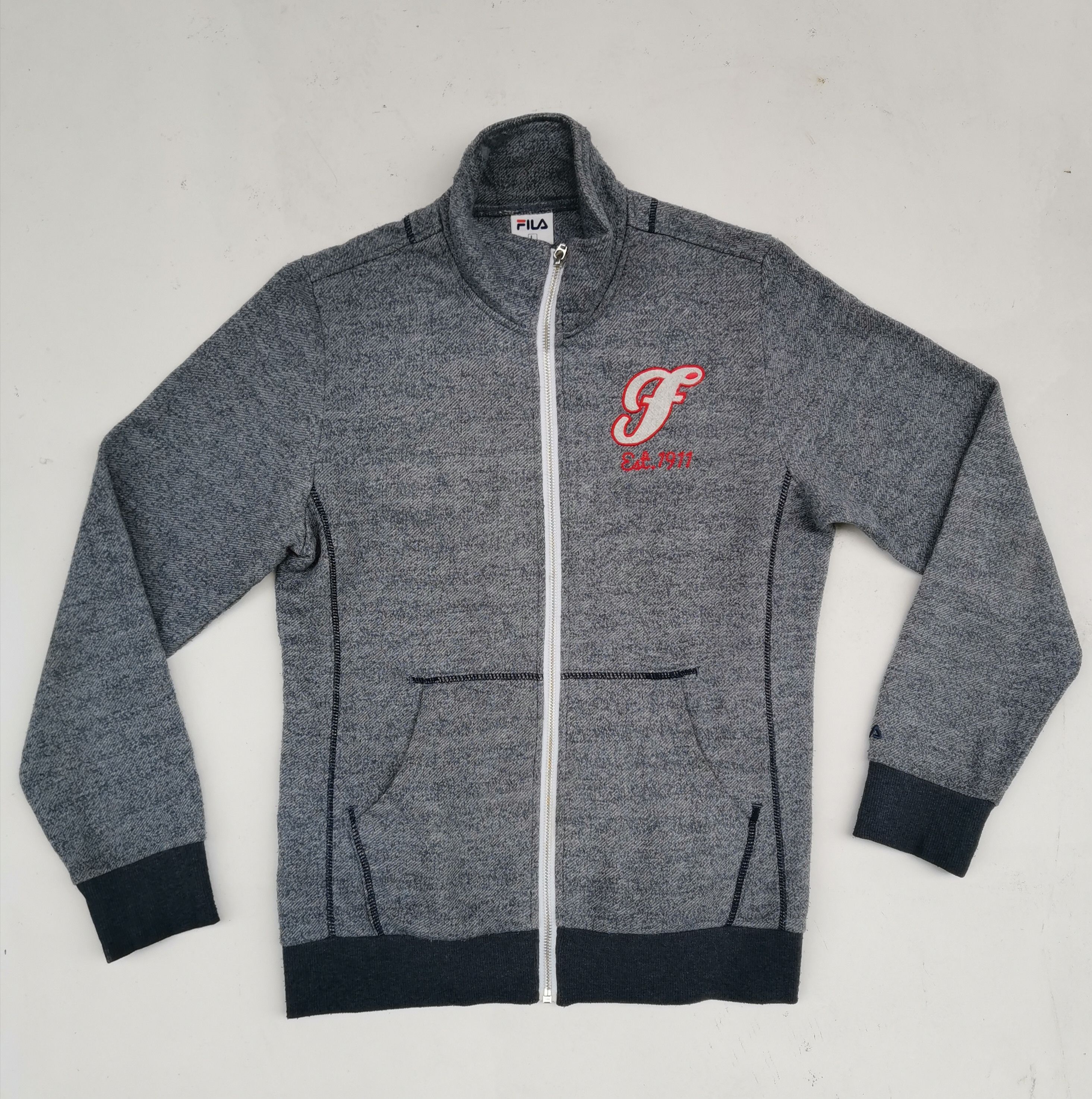 Fila Rare!!! Fila Est 1911 Embroidered Sweater Size US L / EU 52-54 / 3 - 13 Thumbnail